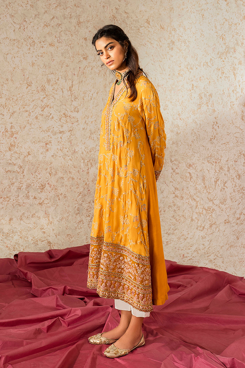 JAHAAN ZAAD Embroidered Shirt for Women - Stylish Floral Handcrafted Blouse for Casual Wear & Boho Outfits