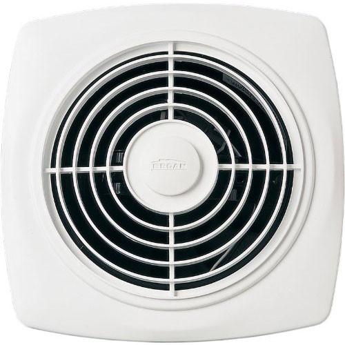 Broan 509 White Square 180 CFM Bathroom Exhaust Fan - Powerful Wall Mounted Ventilation for Bathroom, Shower & Home Moisture Control