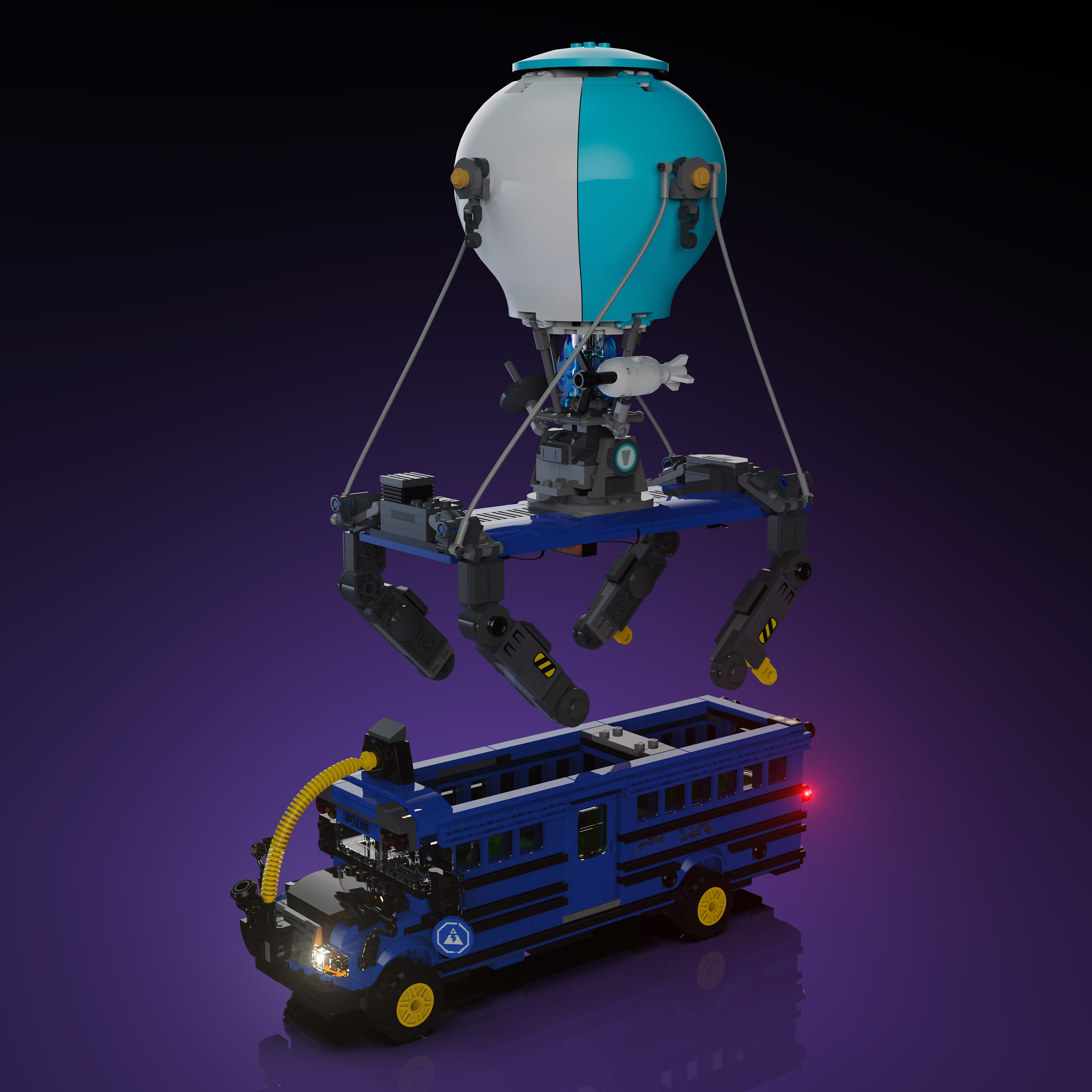 LEGO® Fortnite Battle Bus #77073 Light Kit - LED Lighting Set for LEGO Models - Perfect for Display & Nighttime Play