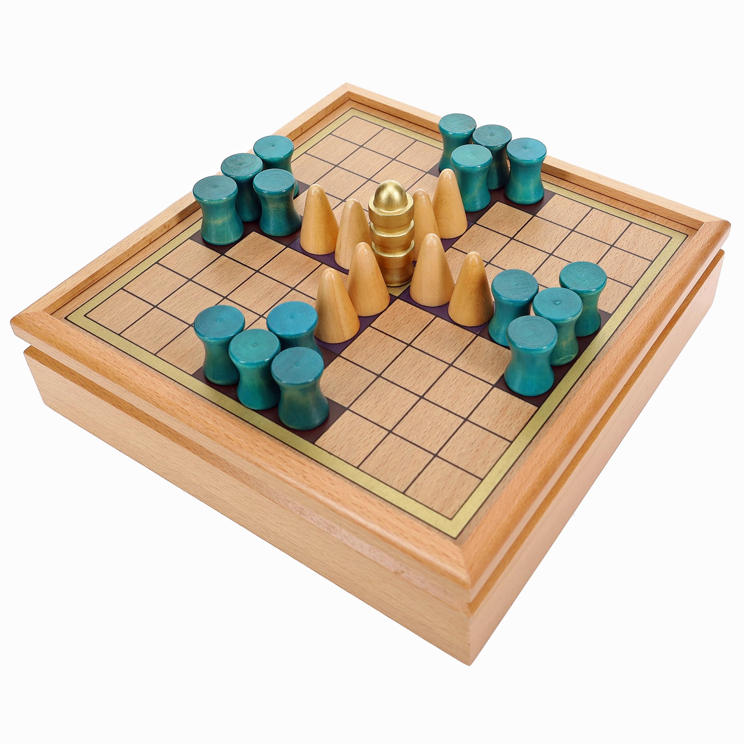 WE Games King's Table - Premium Wooden Tablut Viking Strategy Board Game for 2 Players | Adults & Family Game Night | Elegant Home Decor for Living Room | Unique Birthday Gift & Museum-Quality Collectible | Perfect for Viking Enthusiasts & Strategy Lovers
