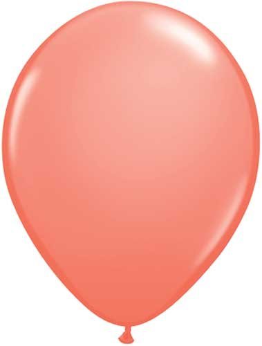 Qualatex 11-Inch Round Latex Balloons in Coral - Pack of 50 for Birthday Parties, Baby Showers & Wedding Decorations