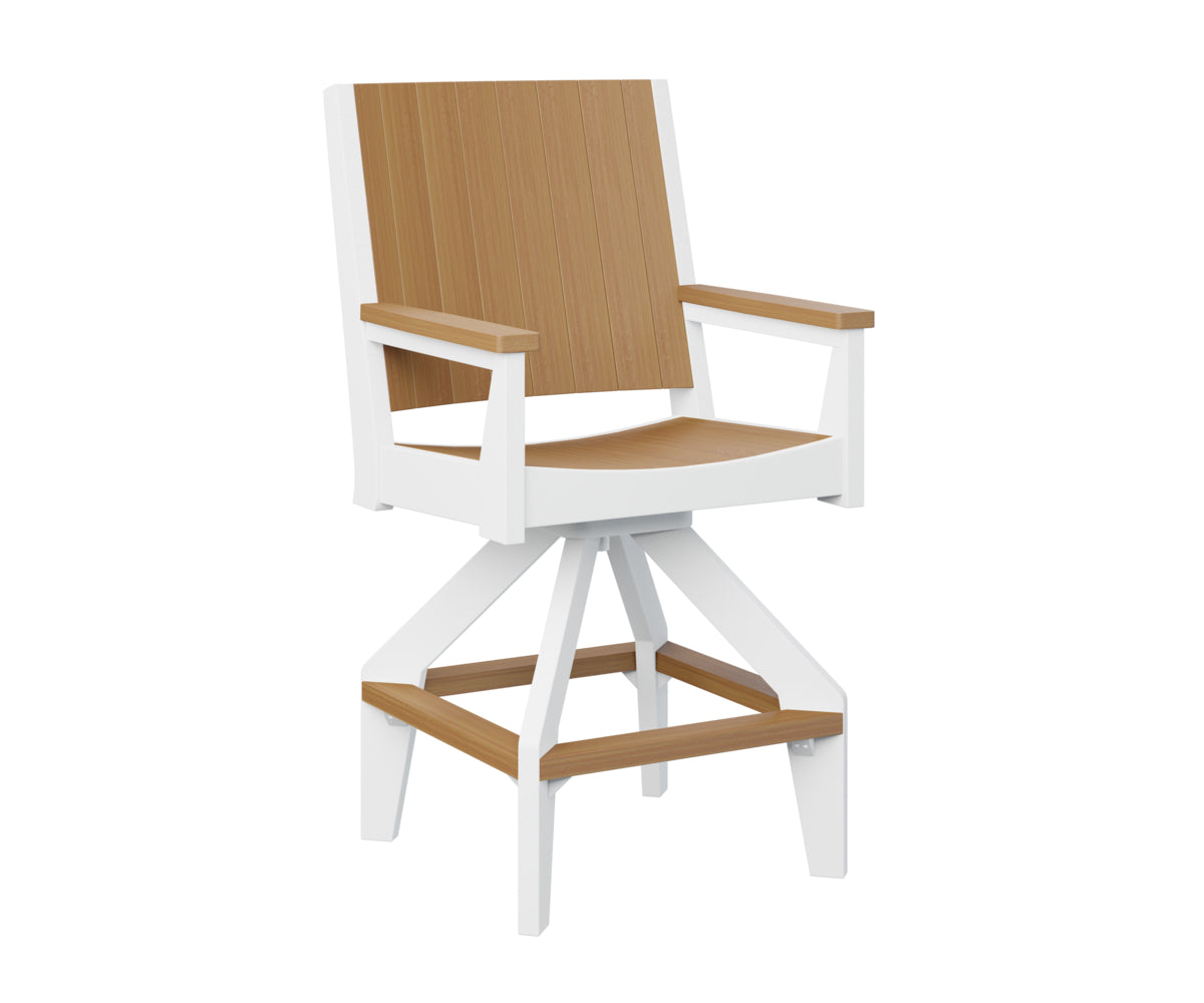 Natural Teak on White