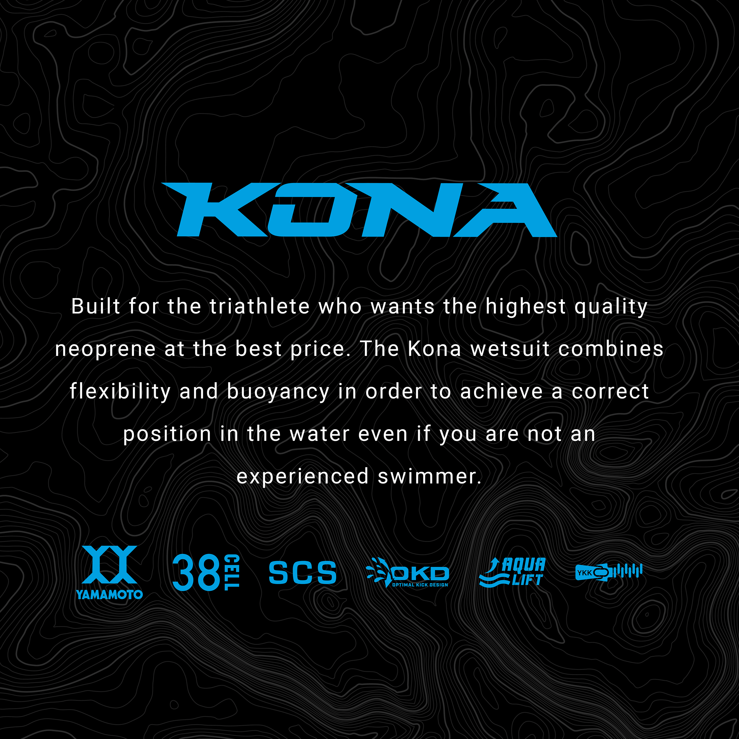Premium Men's Kona 2.0 Wetsuit - 3mm Neoprene Full Body Diving Suit, Ocean Blue - Ideal for Surfing, Scuba Diving & Water Sports
