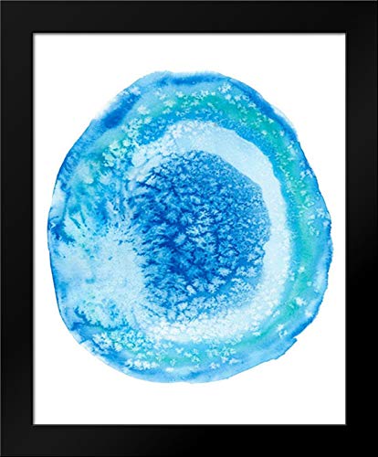Naomi McCavitt Radiant Geode IV - 19x24 Inch Black Modern Framed Wall Art Print | Contemporary Home & Office Decor | Perfect for Living Room, Bedroom or Gallery Wall Display