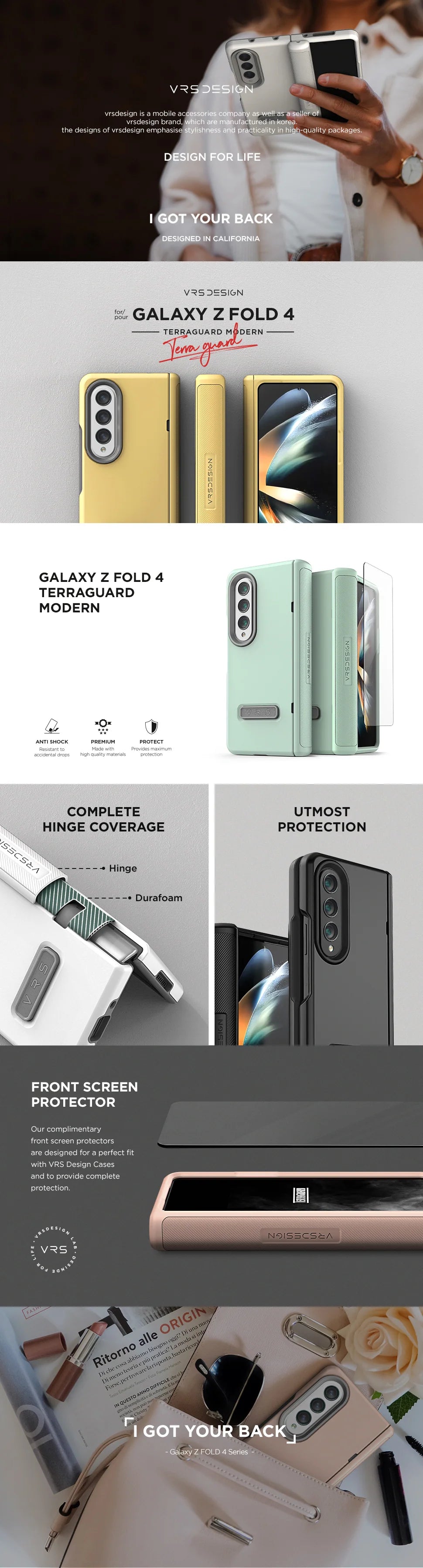Samsung Galaxy Z Fold 4 5G Phone Case - Terra Guard Modern Protective Cover for Foldable Smartphone | Shockproof & Scratch Resistant | Perfect for Work, Travel & Daily Use