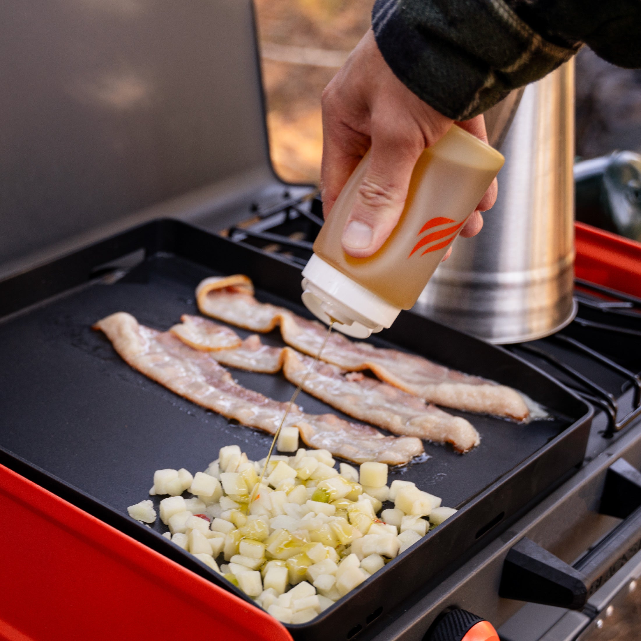 Adventure Ready 5-Piece Griddle Camping Kit - Premium Outdoor Cooking Set for Camping, Backpacking & Picnics - Perfect for Grilling, Frying & Cooking Meals in Nature