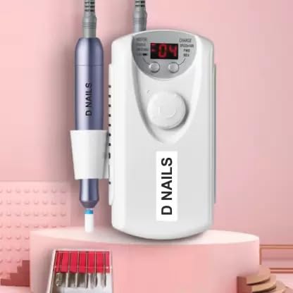 Das Dnails 00M10 Professional Rechargeable Electric Nail Drill Machine - 1mm Rotary Tool for Manicure & Pedicure | Portable Nail Art Equipment for Home & Salon Use