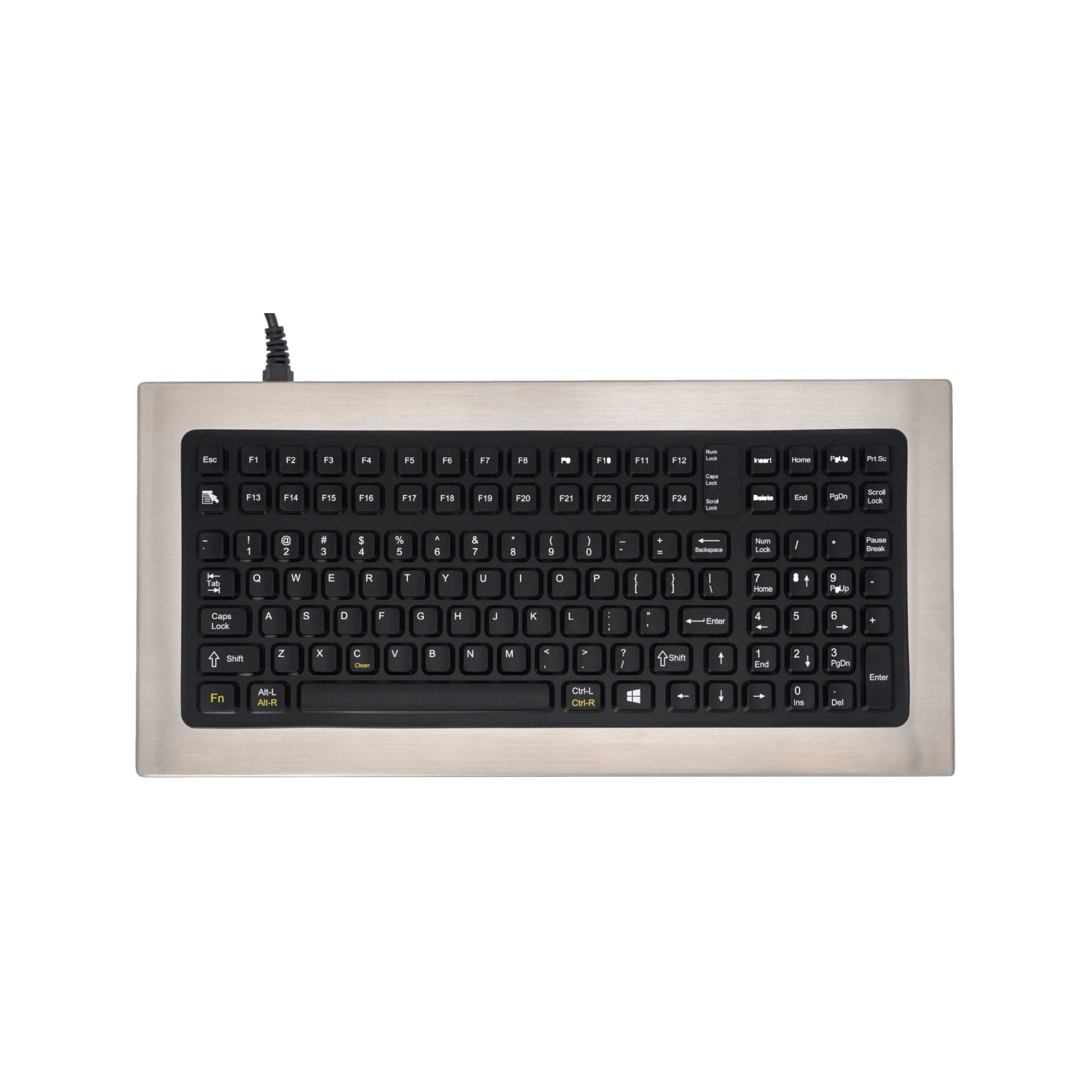 iKey Stainless Steel Keyboard - Waterproof & Durable Metal Keyboard for Industrial Use | Perfect for Harsh Environments, Labs & Manufacturing Facilities