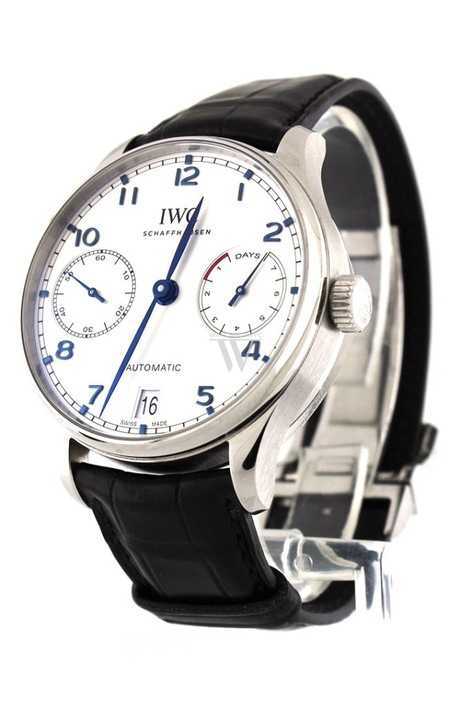 IWC Portugieser Automatic Silver Dial Men's Watch IW500705 - Luxury Swiss Timepiece for Business & Formal Occasions