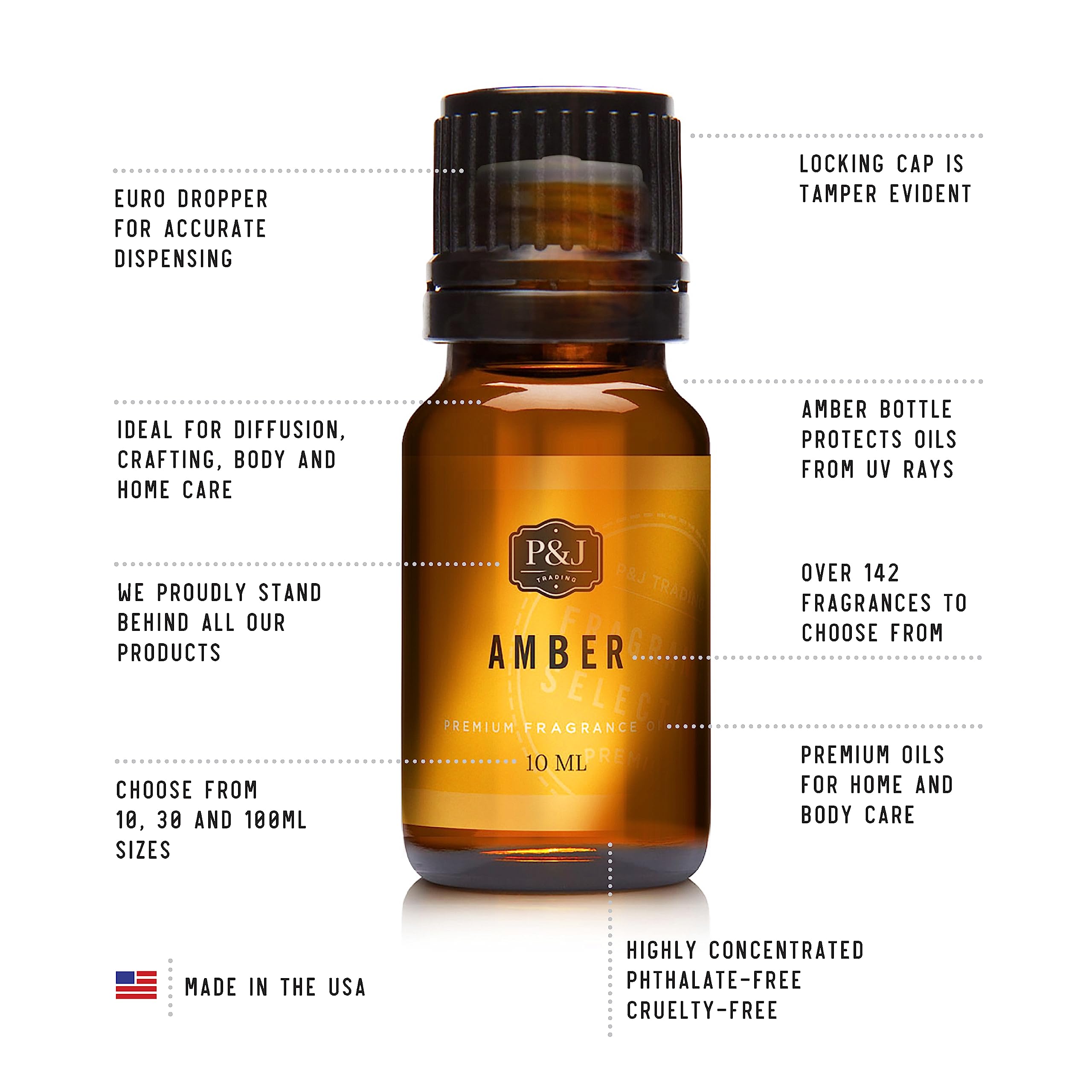 P&J Trading 10ml Brown Sugar Fragrance Oil for DIY Candle Making, Soap, Perfume, Bath Bombs & Diffusers - Sweet Home Scent for Relaxation & Aromatherapy