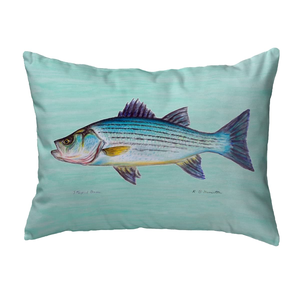 Betsy Drake NC002A Decorative Throw Pillow 16x20 Inches - Multi-Color for Sofa, Bed & Living Room Home Decor