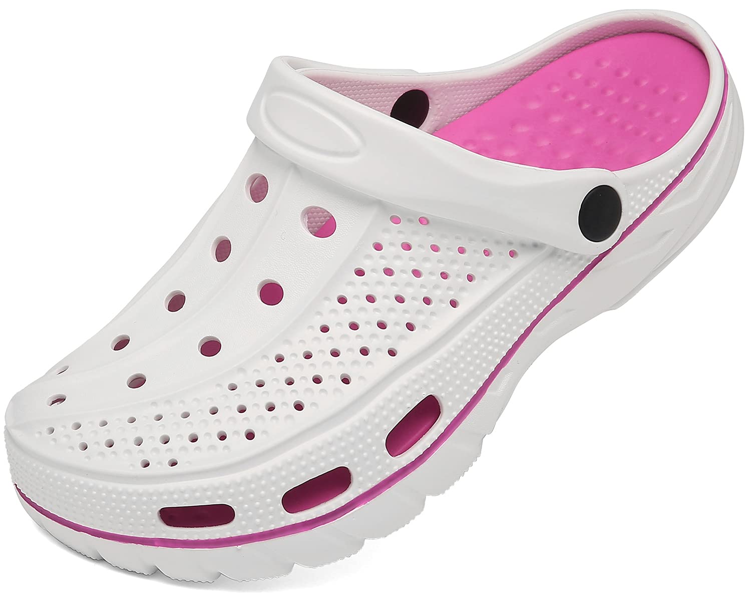 ChayChax Arch Support Clogs for Men & Women - Slip-On Garden Shoes with Removable Cushion Footbed - Perfect for Outdoor, Beach & Casual Wear