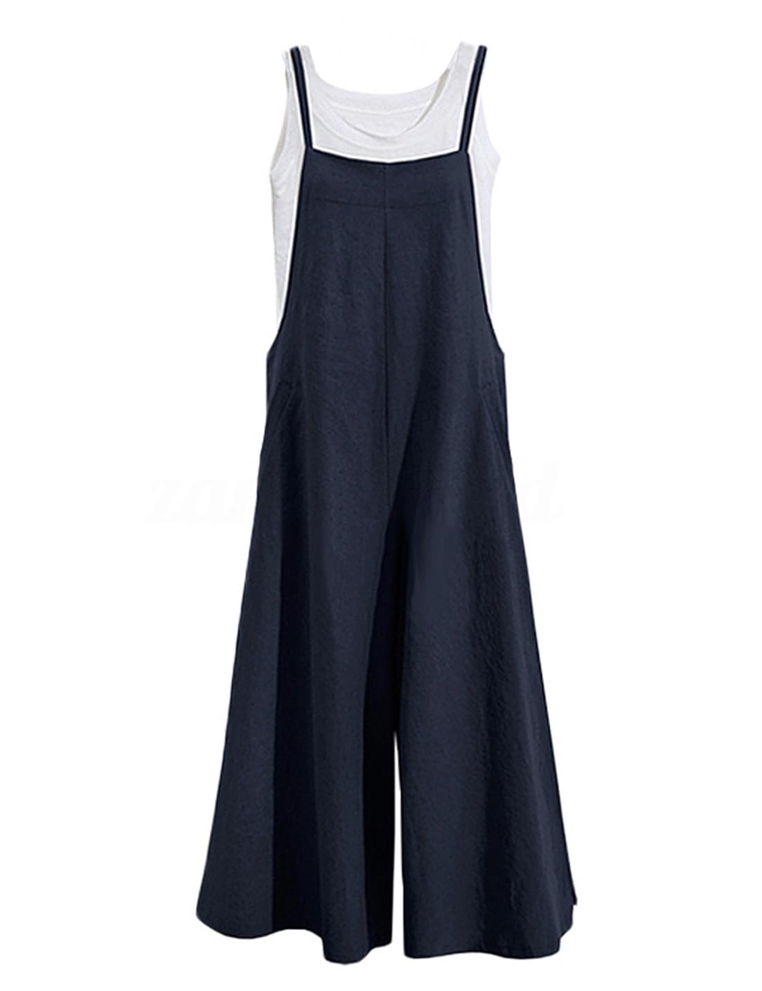 Women's Casual Overalls - Loose Fit Wide Leg Jumpsuit with Suspenders & Pockets | Comfortable Bib Harem Pants for Everyday Wear, Outdoor Activities & Fashion Street Style