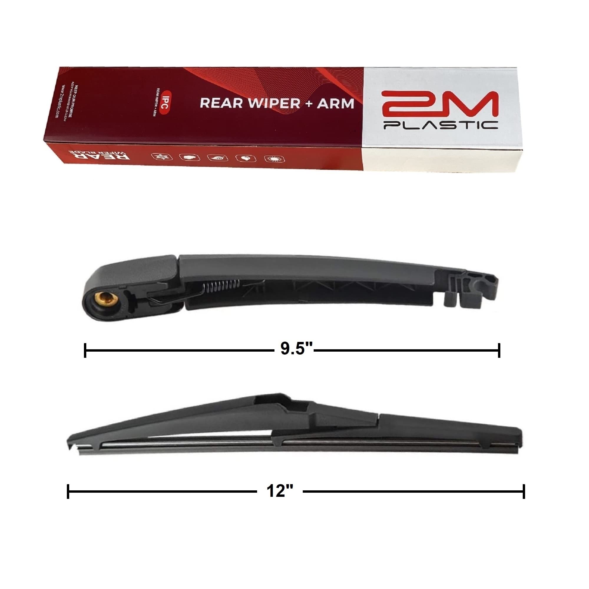OEM Style Rear Wiper Arm Blade Replacement for 2016-2020 Kia Sorento - Perfect for Rainy Weather and Winter Driving Conditions