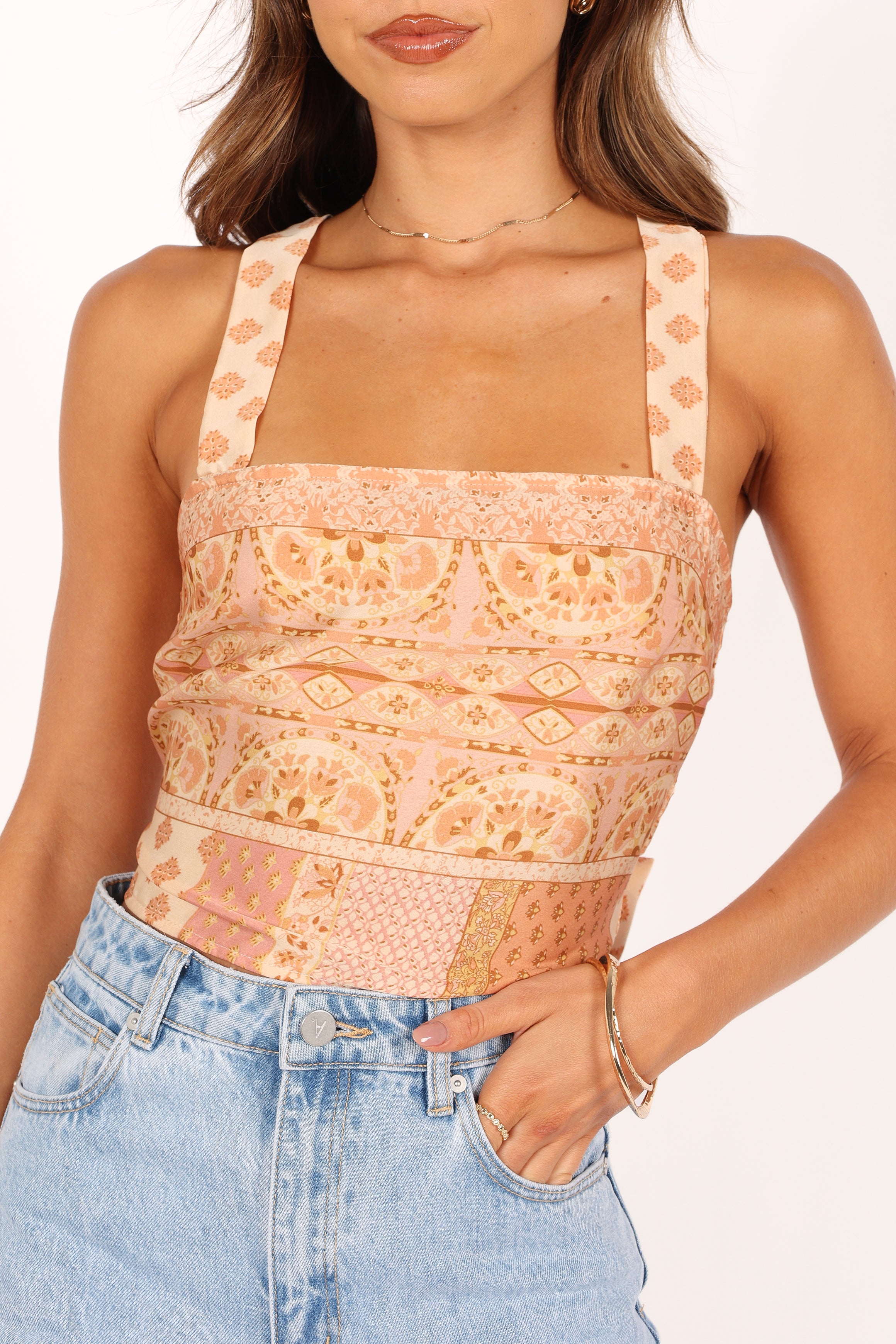 Aleisha Top - Golden Papaya Color Women's Blouse | Perfect for Casual Outings, Office Wear & Summer Fashion