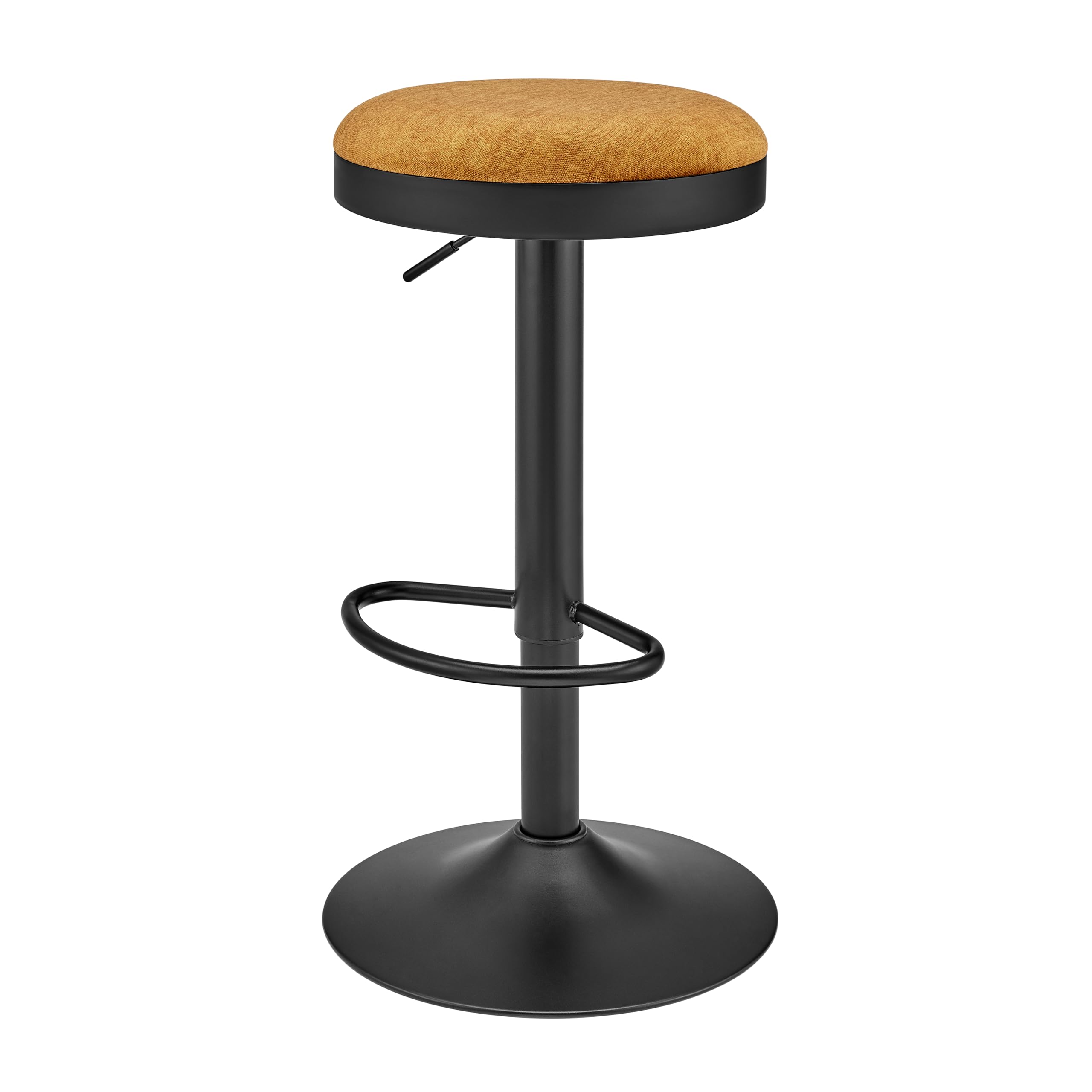 Premium Juno Velvet Gaslift Swivel Bar Stool Set of 2 - Modern Adjustable Counter Height Stools for Kitchen Island, Bar, or Breakfast Nook - Soft Velvet Upholstery with 360° Swivel & Smooth Height Adjustment
