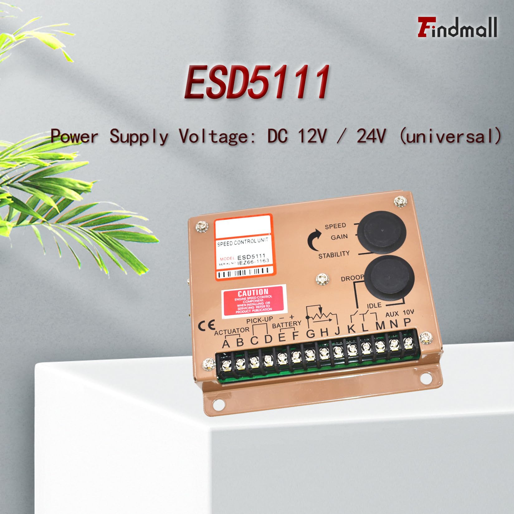 ESD5111 Electronic Engine Speed Controller Governor for Generators & Gensets - Perfect for Power Backup, RV, Marine & Industrial Applications
