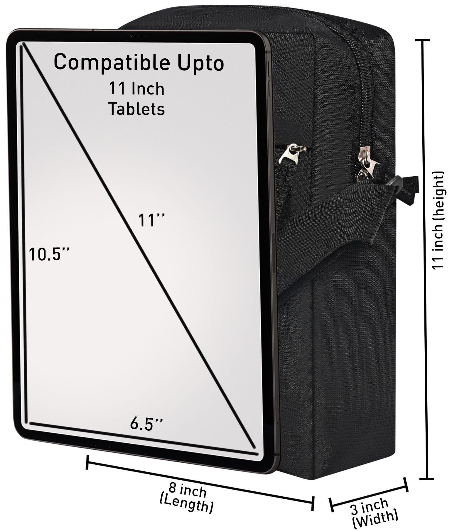 TABELITO Waterproof Crossbody Bag for Men & Women - Adjustable Shoulder Strap, Travel & Everyday Use - Fits Tablet, Phone, Wallet, Passport, Cash & Cards | Perfect for Commuting, Shopping & Travel Adventures