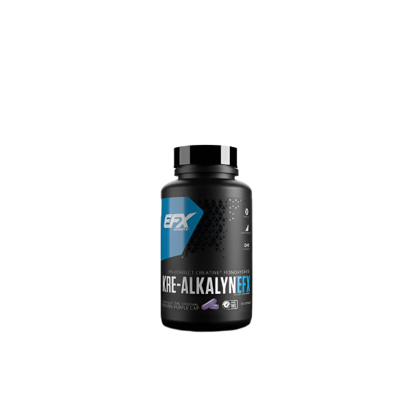 EFX Sports Kre Alkalyn EFX - 120 Capsules | Creatine Supplement for Muscle Growth, Strength & Performance | Pre-Workout & Post-Workout Recovery