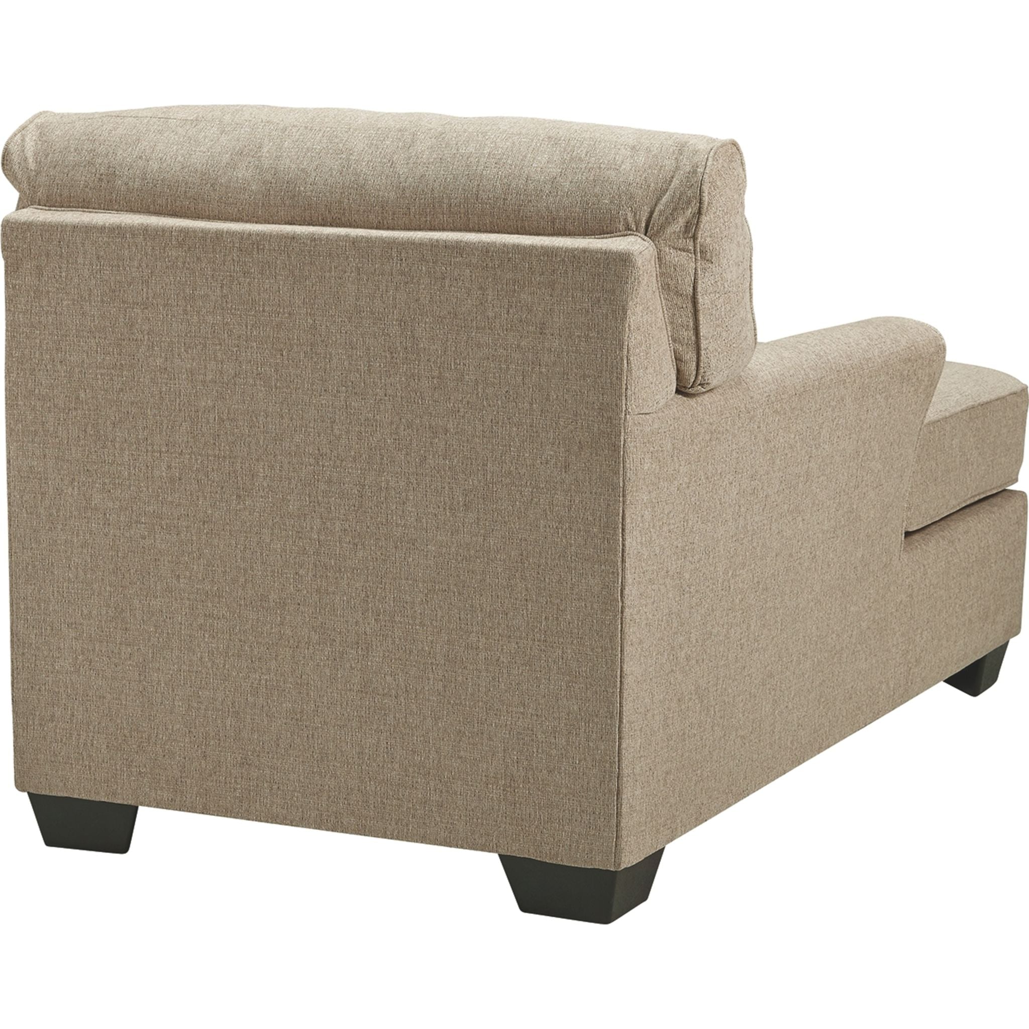 Ardmead Chaise Lounge in Putty - Modern Accent Chair for Living Room, Bedroom, or Office - Perfect for Relaxing, Reading, and Lounging