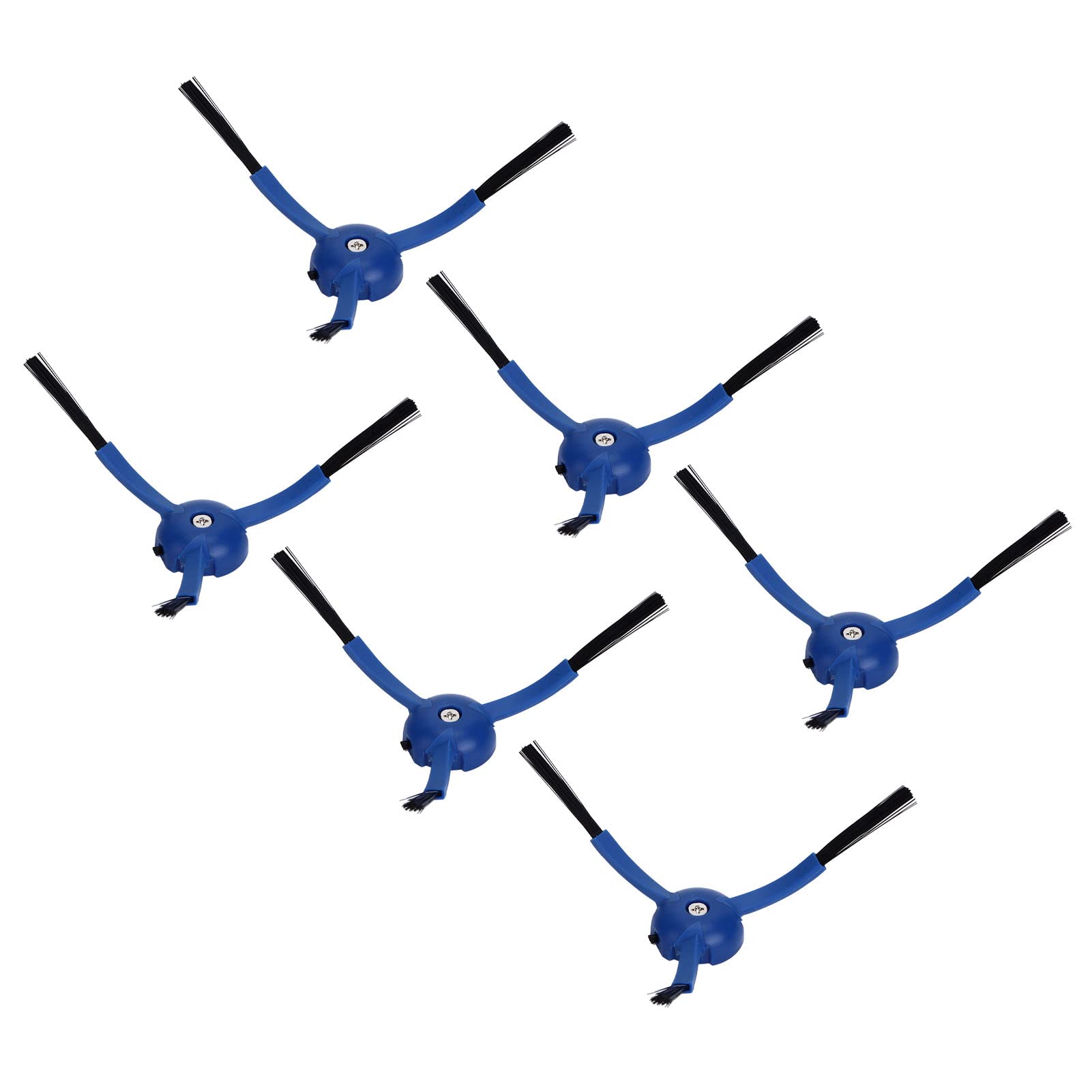 Zerodis 6-Pack Blue ABS Vacuum Cleaner Side Brushes for Sweeper - Replacement Parts for Home, Office Cleaning Accessories - Perfect for Hard Floors, Carpets, and Pet Hair Removal