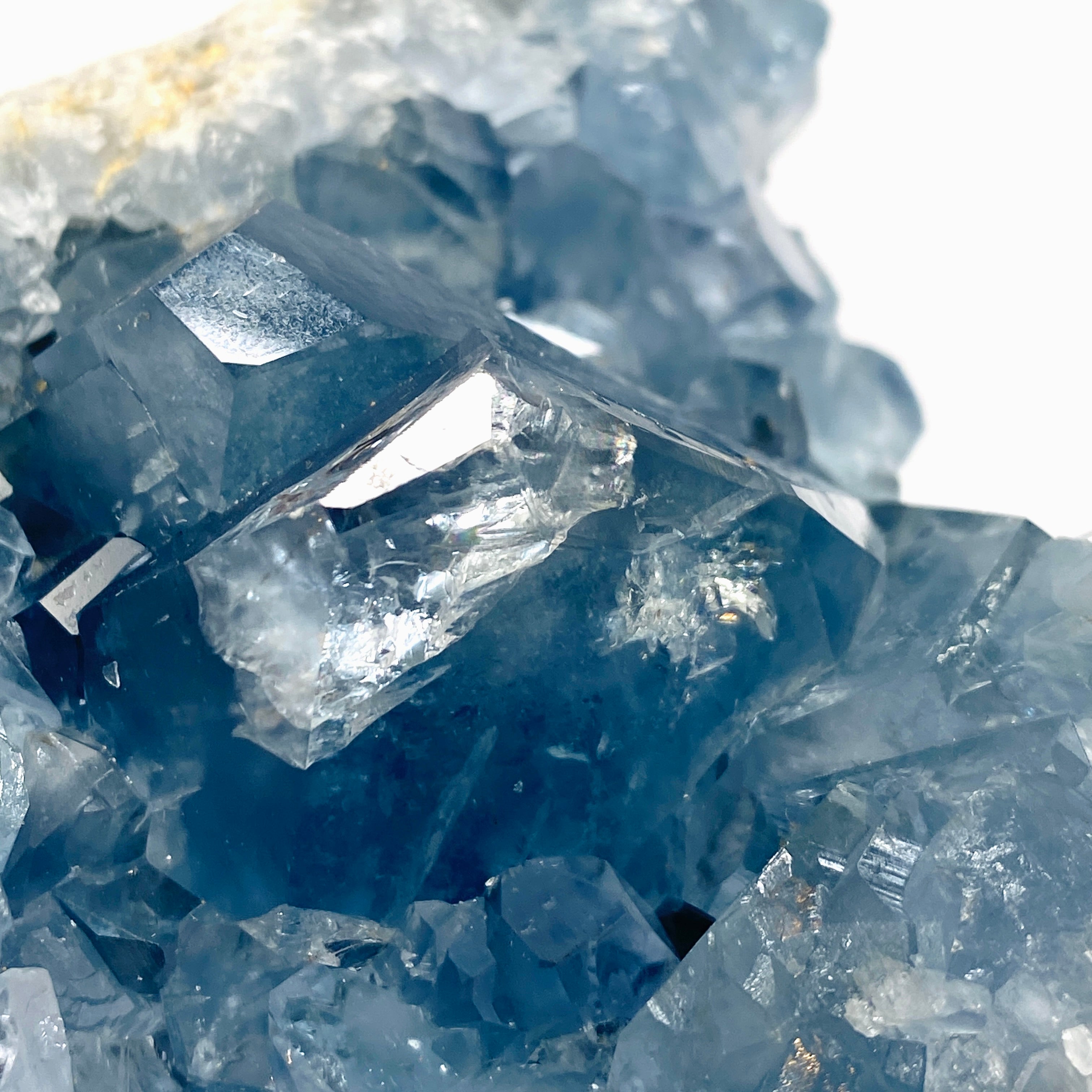 Natural Celestite Crystal Cluster from Madagascar - Healing Stone for Meditation, Energy Cleansing & Home Decor (CR3719) - Perfect for Yoga Spaces, Reiki Healing & Spiritual Gifts