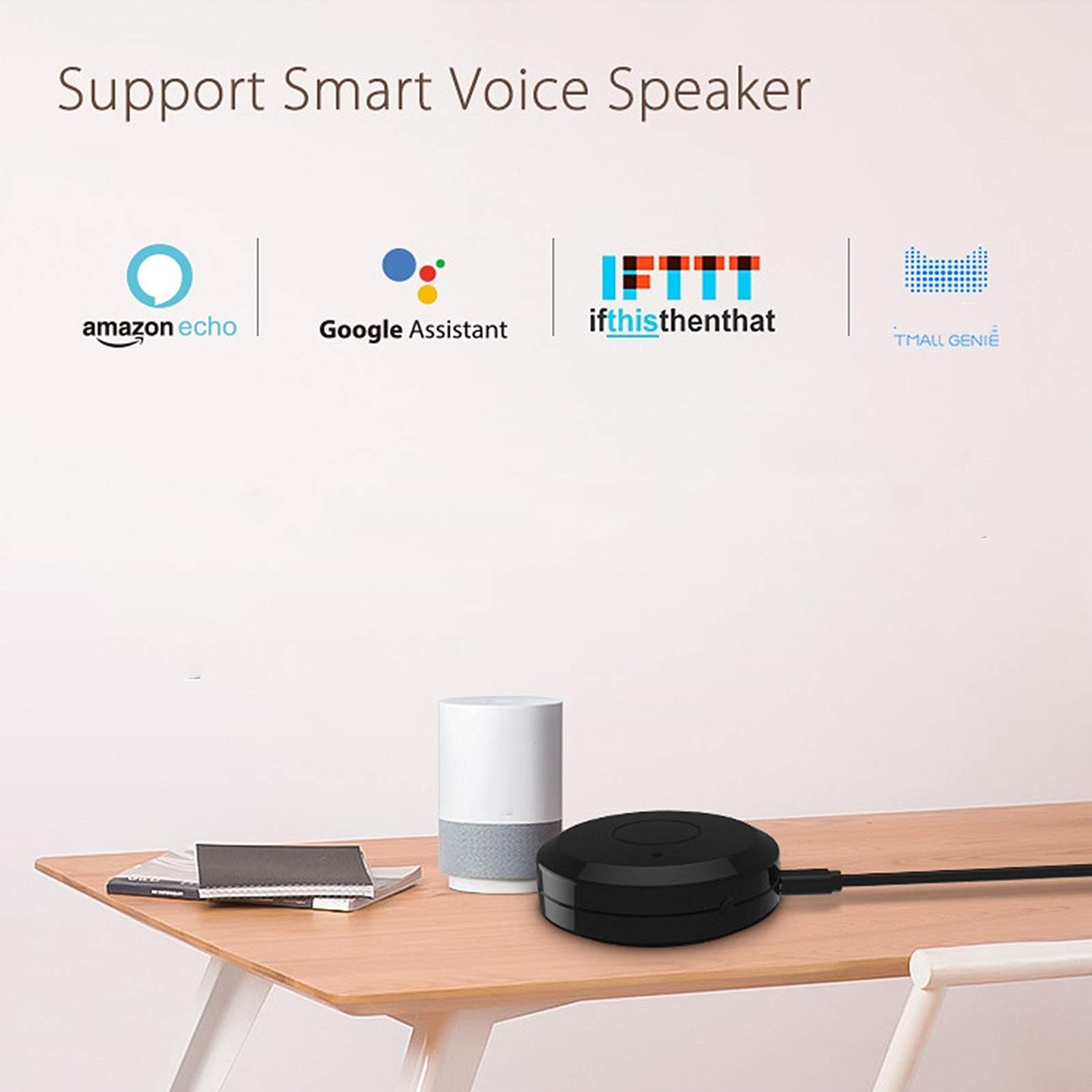 Smart IR Remote Controller with Voice Control for Home Appliances - Easy TV & AC Use