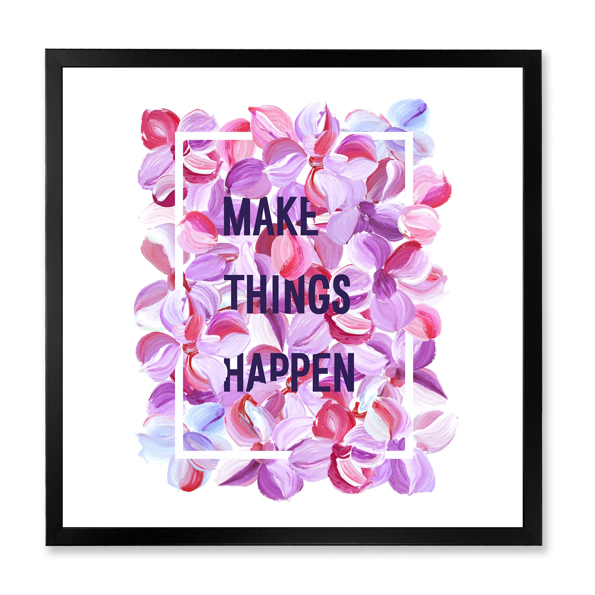 DesignQ Traditional Framed Wall Art - Elegant Home Decor for Living Room, Bedroom & Office | Ready to Hang Canvas Painting for Interior Design