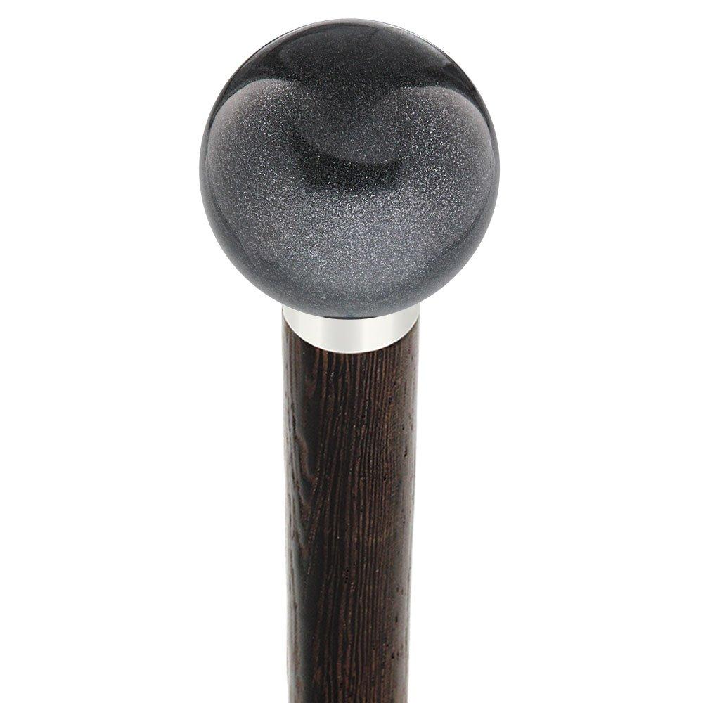 Personalized Carbon Graphite Knob Cane with Wood Shaft & Collar - Lightweight Mobility Aid for Seniors & Hiking Support