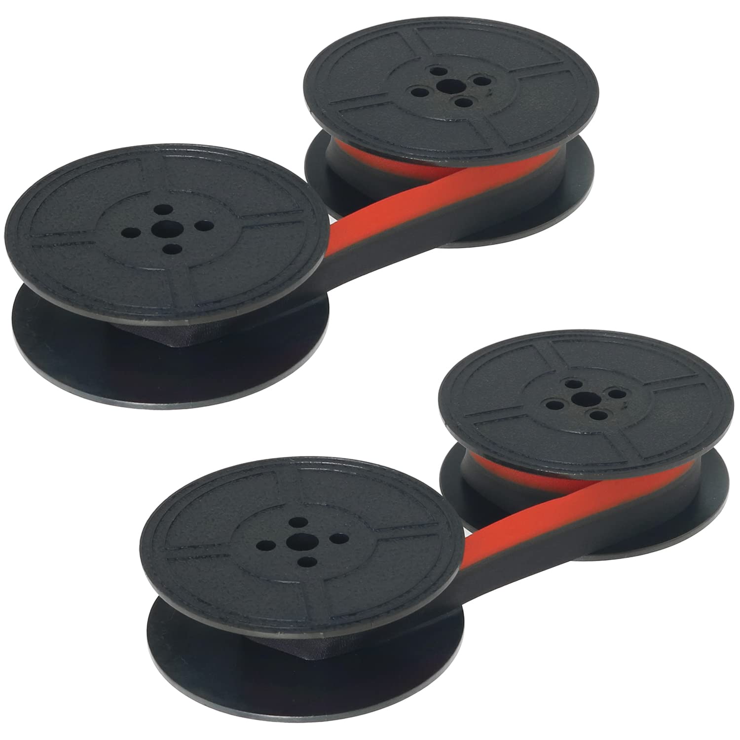 2-Pack Universal Typewriter Ribbon - Black & Red Twin Spool Replacement for Most Typewriters | Perfect for Vintage Typewriters, Office Use & Creative Writing Projects