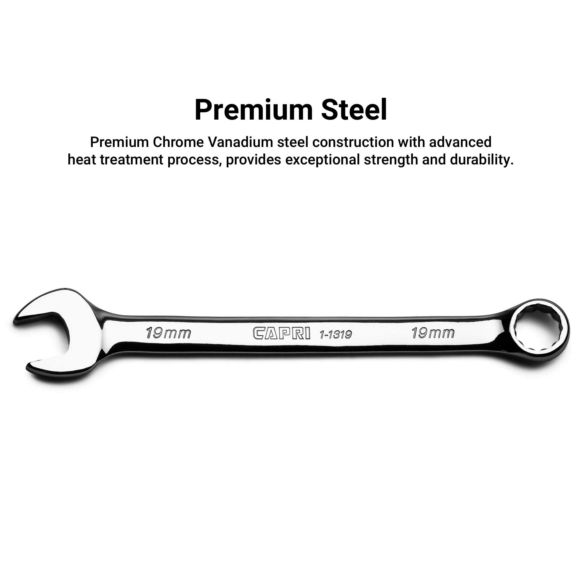 Capri Tools 14mm 12-Point Metric Combination Wrench - Chrome Plated (1-1314) - Perfect for Automotive Repair, Machinery Maintenance & DIY Projects