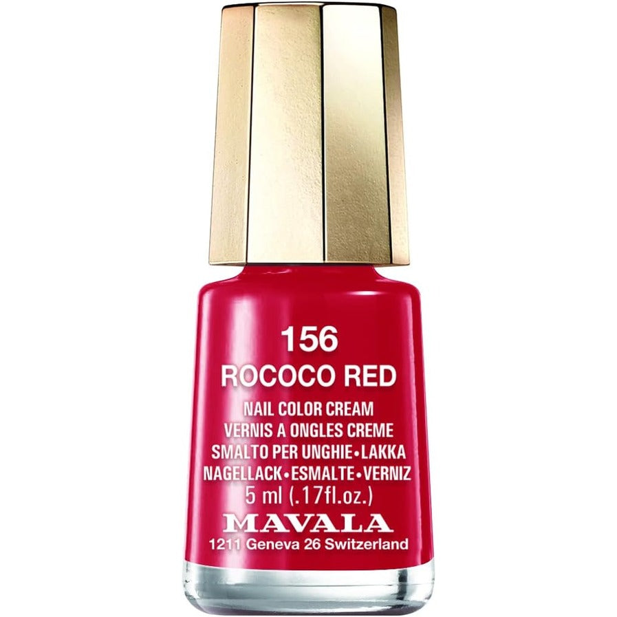 Mavala Rococo Red Nail Polish - 5ml Long Lasting Vegan Nail Lacquer for Women - Perfect for Manicures, Pedicures & Special Occasions