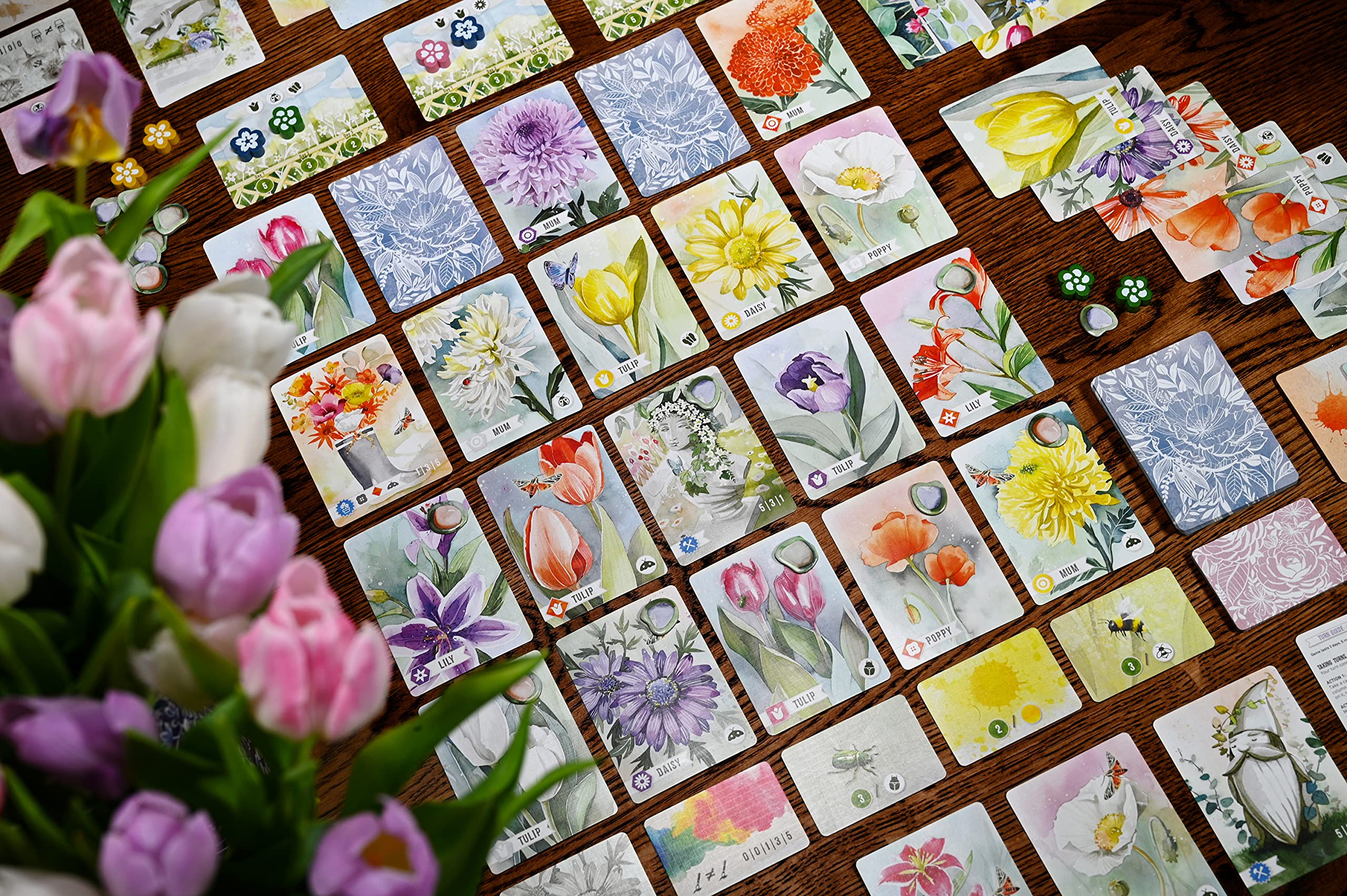 Floriferous Card Game - Relaxing Garden Strategy Game for 1-4 Players | Arrange Flowers & Create Stunning Gardens | Perfect for Family Game Nights & Stress Relief
