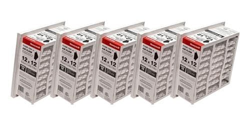 Honeywell FC40R1094 12x12 Inch Return Air Grille Filter - 5 Pack | HVAC Furnace AC Airflow Replacement | Perfect for Home, Office & Commercial Spaces