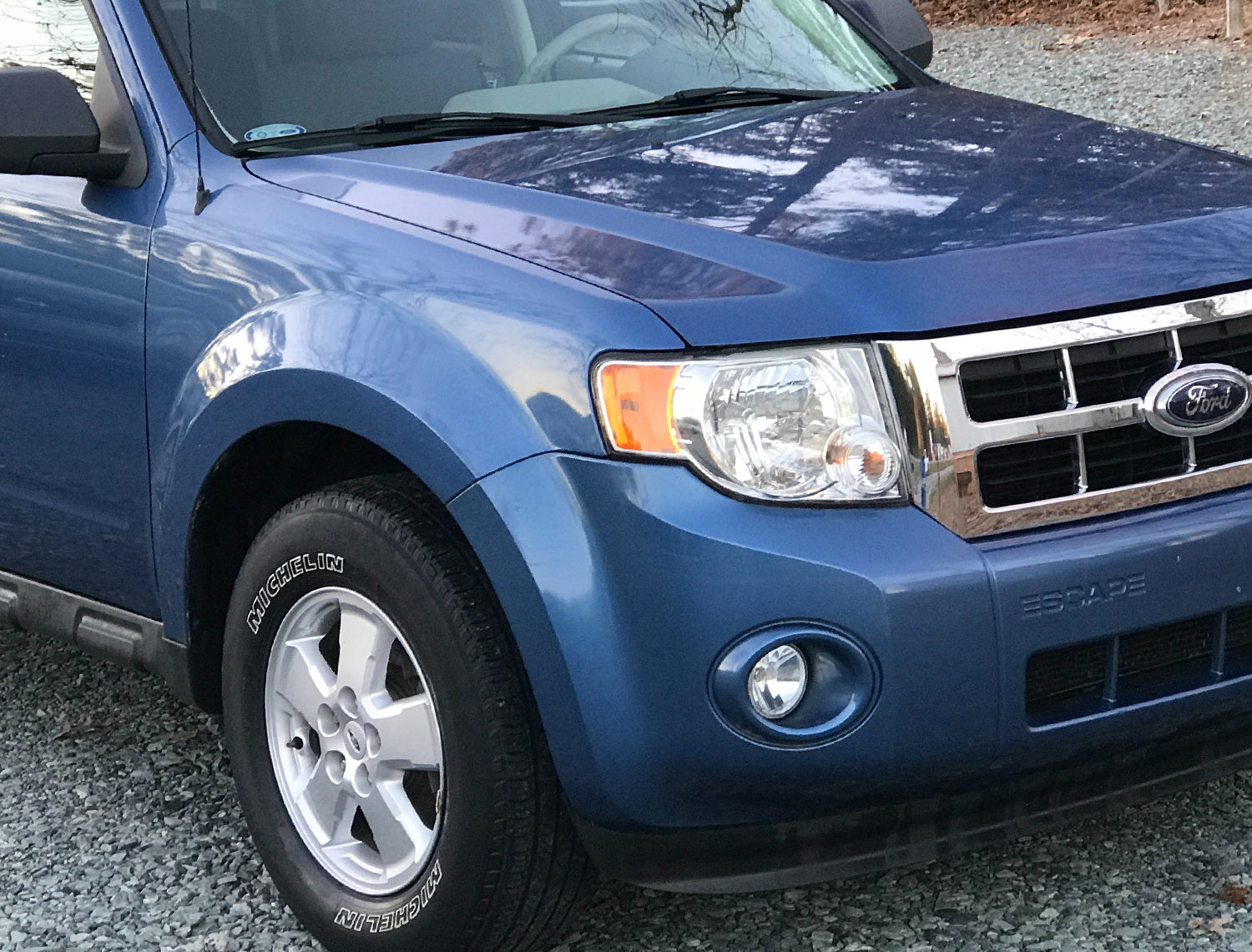 White LED Fog Lights Kit with Brackets & Harness Switch for 2008-2012 Ford Escape - Durable Off-Road Lighting for Night Driving & Bad Weather Conditions