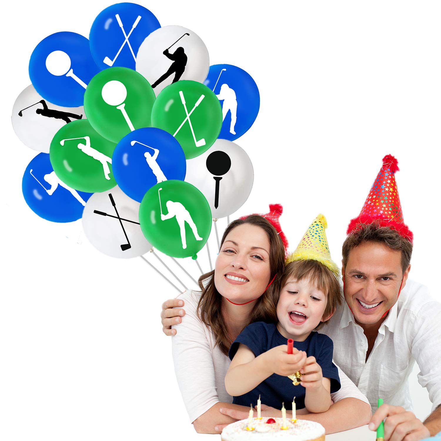 60PCS Golf Latex Balloons - Golf Themed Party Decorations for Baby Showers, Weddings & Birthdays | Perfect for Golf Lovers, Sports Themed Parties & Outdoor Events