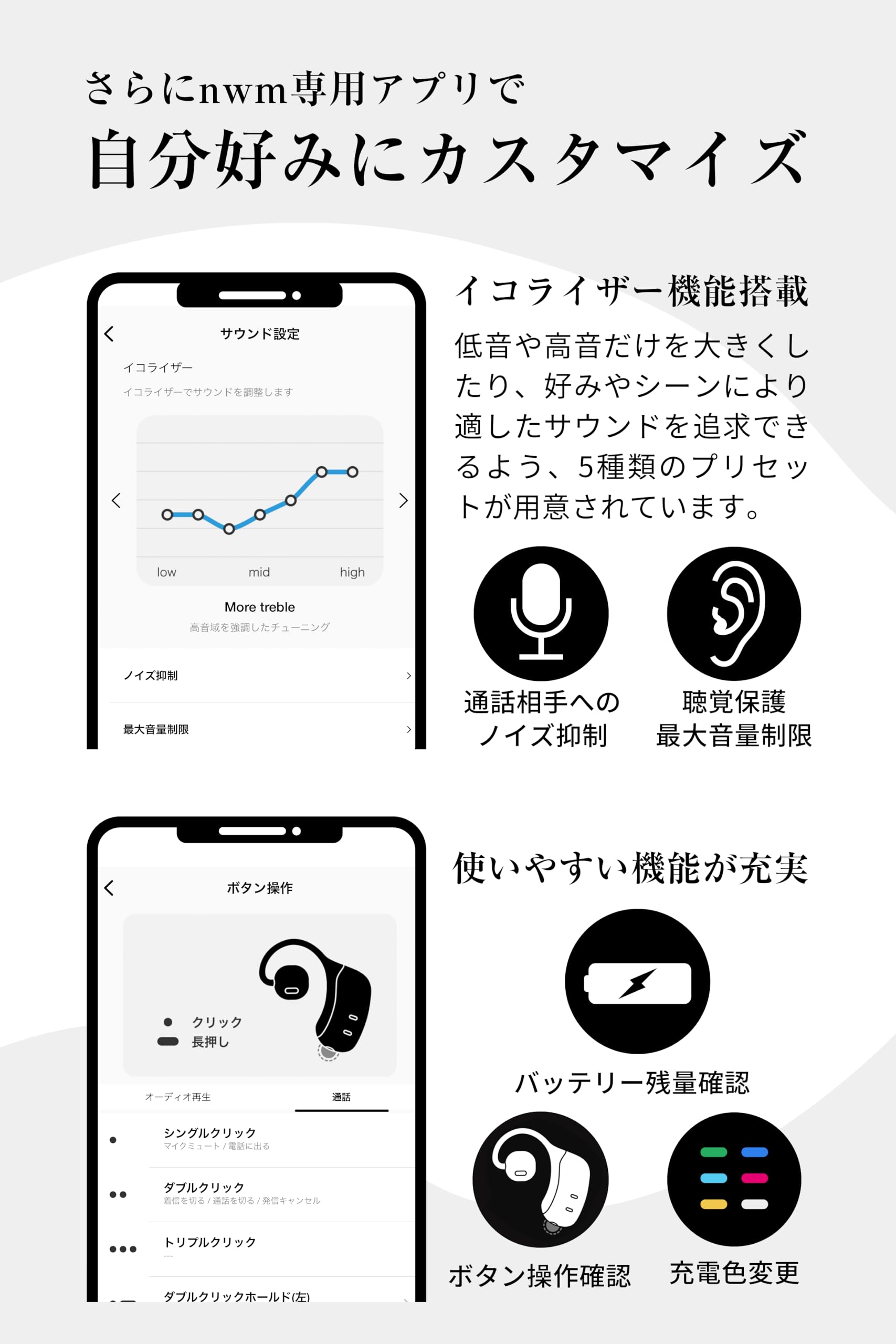 NWM MBE001 Wireless Open-Ear Headphones with PSZ Technology - No Sound Leakage, Built-in Mic (Dark Brown) | Bone Conduction Alternative for Running, Cycling & Office Use | Designed by NTT Sonority Japan
