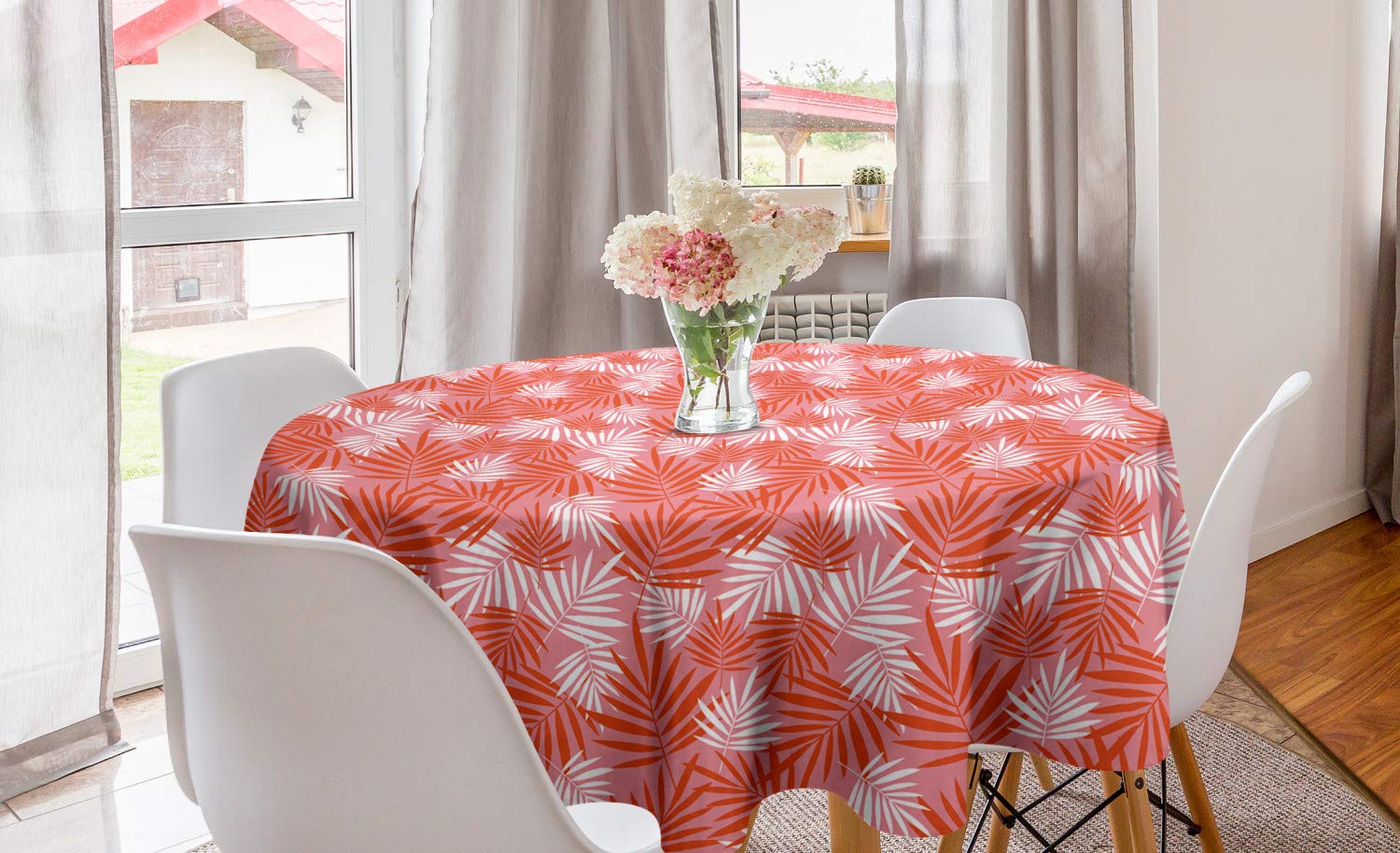 Ambesonne Exotic Round Tablecloth 60