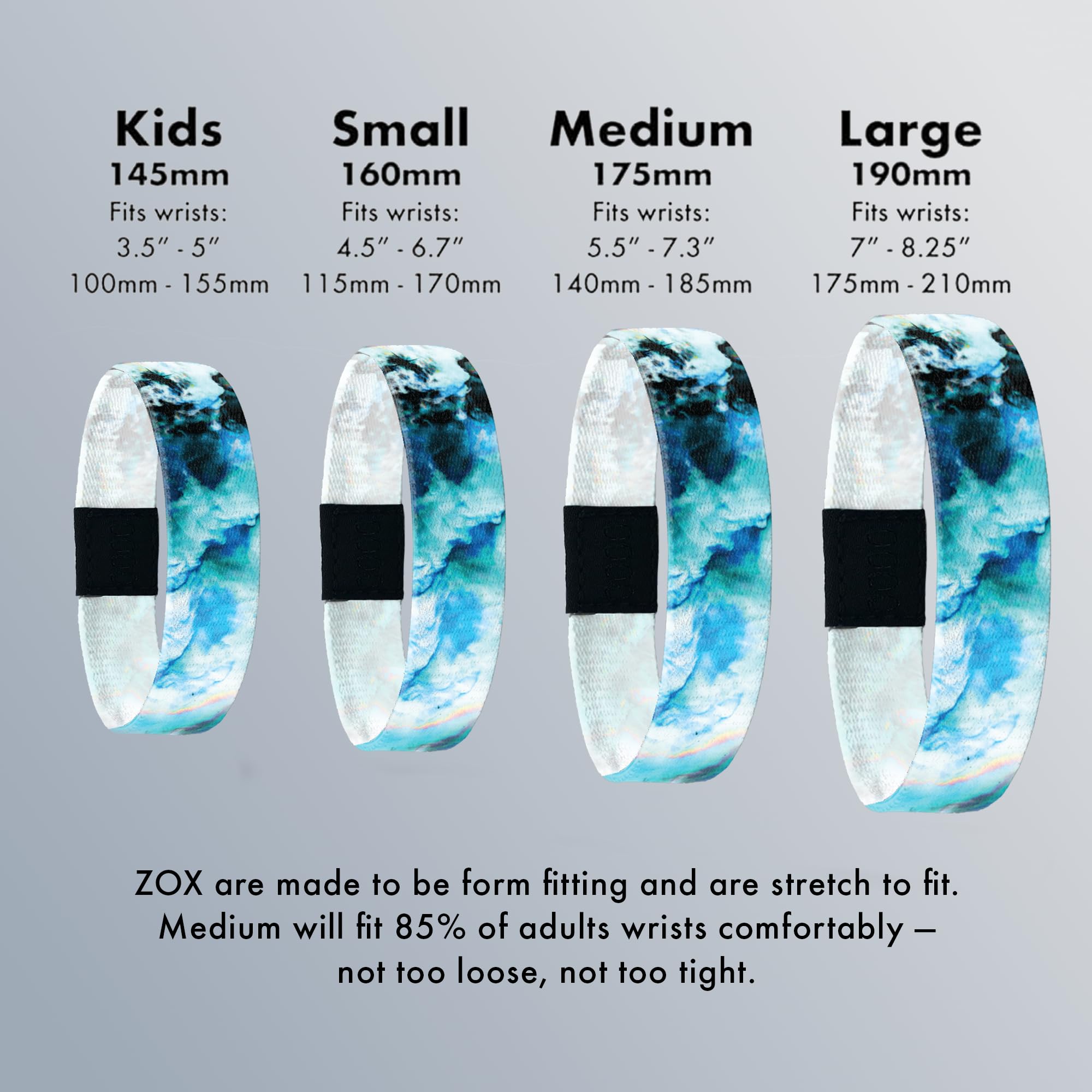 ZOX Stretchy Elastic Bracelets with Motivational Affirmations & Artistic Designs - Adjustable Wristbands for Men & Women - Perfect Gift for All Ages | Daily Wear, Yoga, Workout & Fashion Accessory