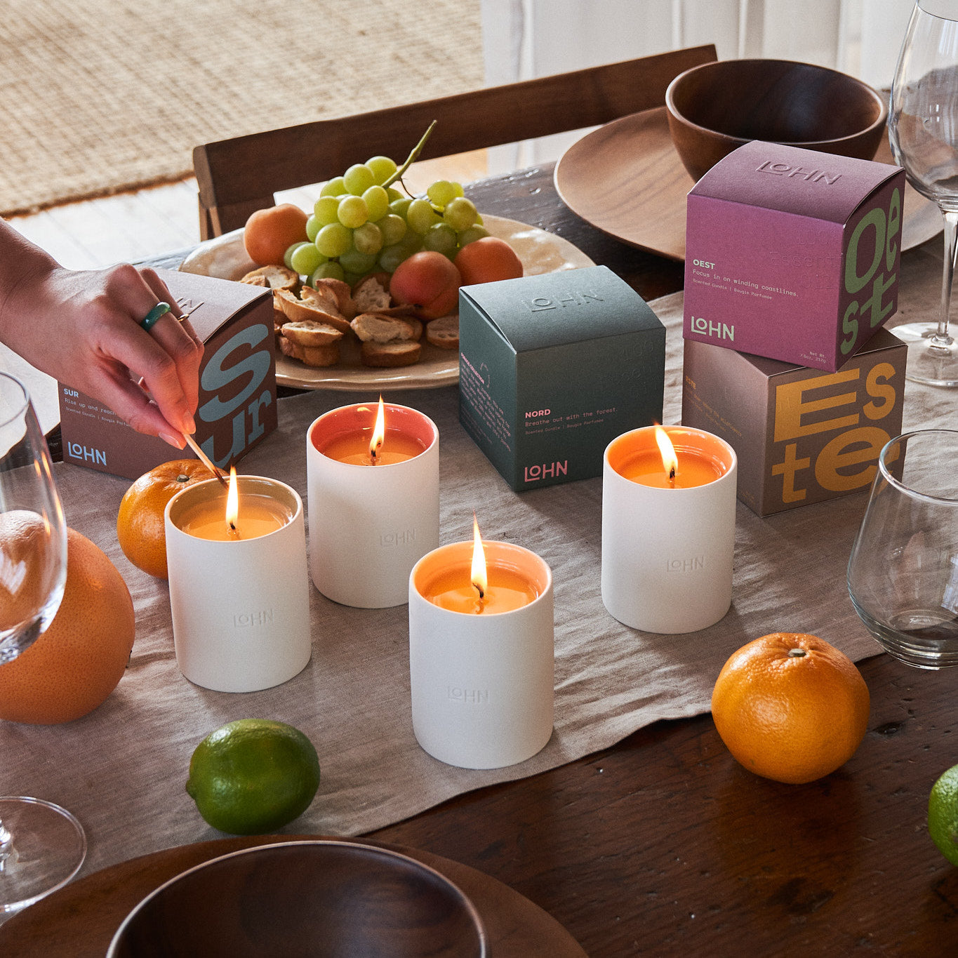 ESTE Lavender & Patchouli Scented Candle - Aromatherapy for Relaxation, Home Decor & Romantic Ambiance