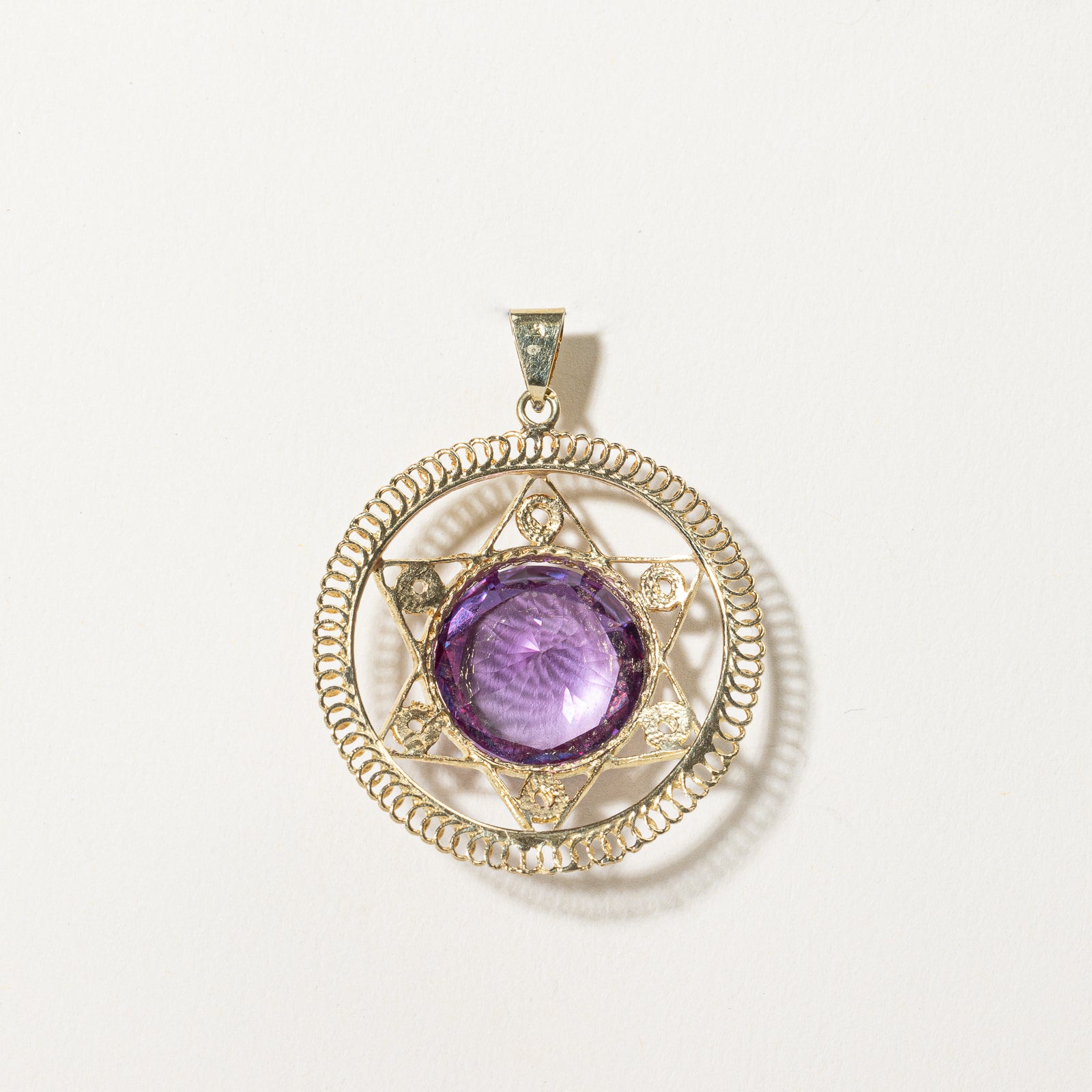 16.00ct Color Changing Synthetic Purple Sapphire Star Pendant Necklace | Elegant Jewelry Gift for Women | Perfect for Parties, Weddings & Special Occasions