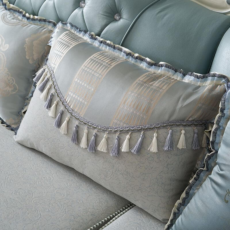 L-Shaped Recliner Sofa with Round Arms & Button Tufted Design - Perfect for Living Room, Home Theater & Family Gatherings