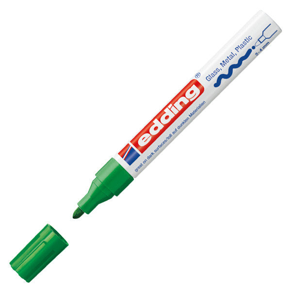 edding 750 Gloss Paint Marker Pen - Broad Tip (2.5mm) Permanent Markers for Metal, Glass, Plastic - Ideal for DIY Crafts, Labeling & Industrial Use