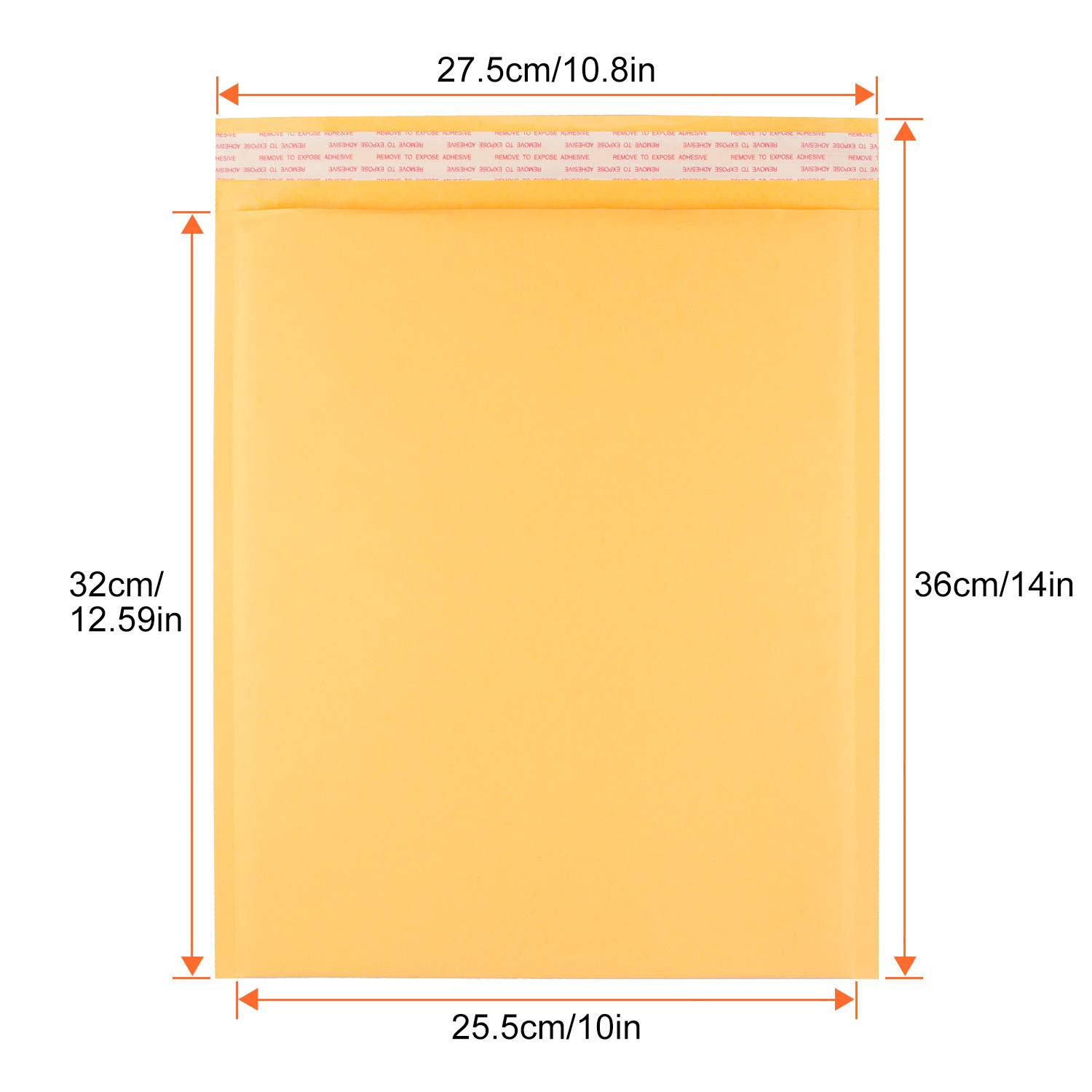 10x12.5 Inch Bubble Mailers (25 Pack) - Large Self-Sealing Padded Shipping Envelopes for Mailing, Ecommerce & Small Business | Perfect for Shipping Books, Jewelry, Cosmetics & Fragile Items