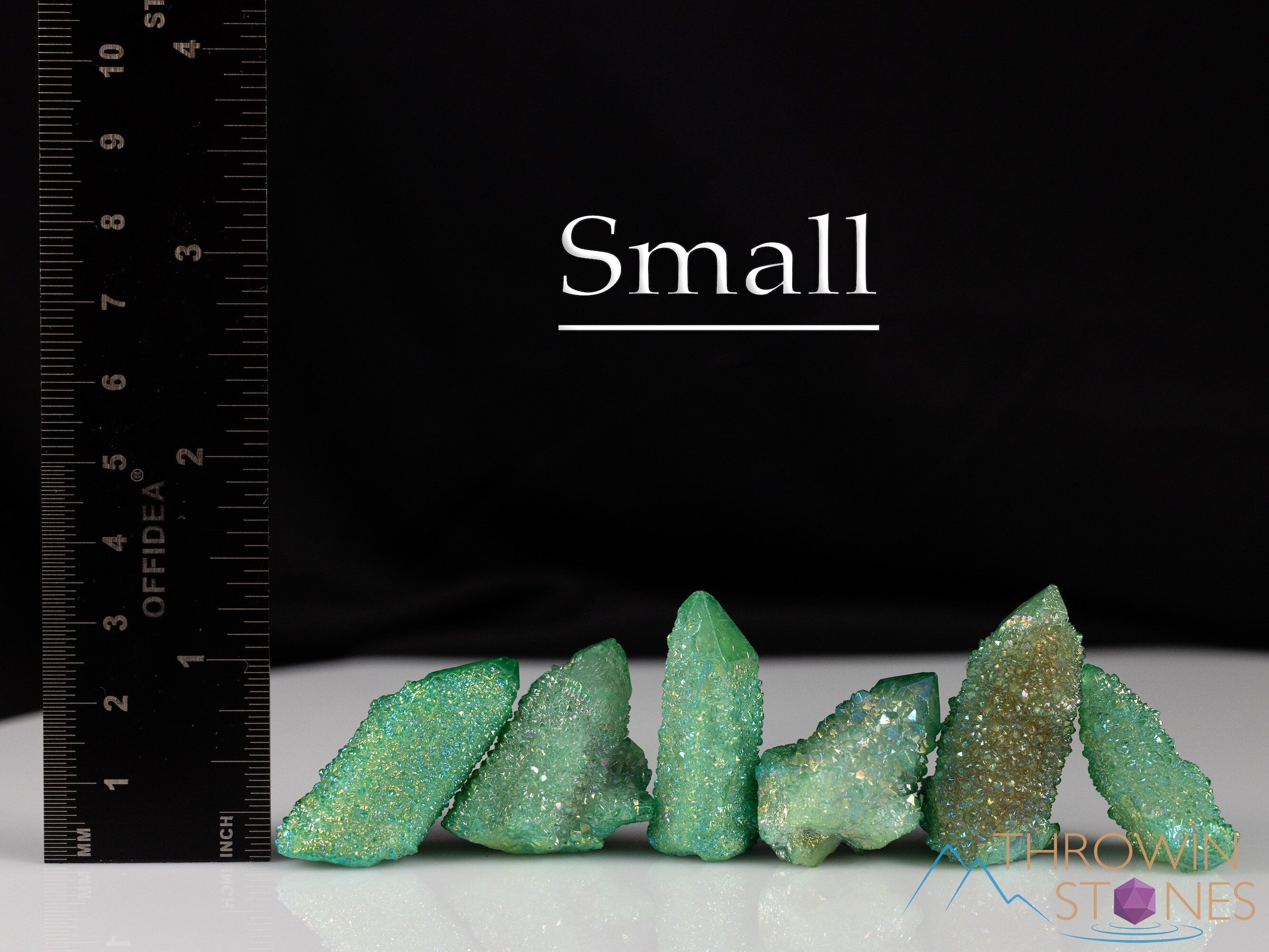 Natural Green Apple Aura Quartz Crystal Point - Rainbow Healing Stone for Meditation, Chakra Balancing & Spiritual Growth - Perfect for Home Decor, Yoga Spaces & Energy Healing