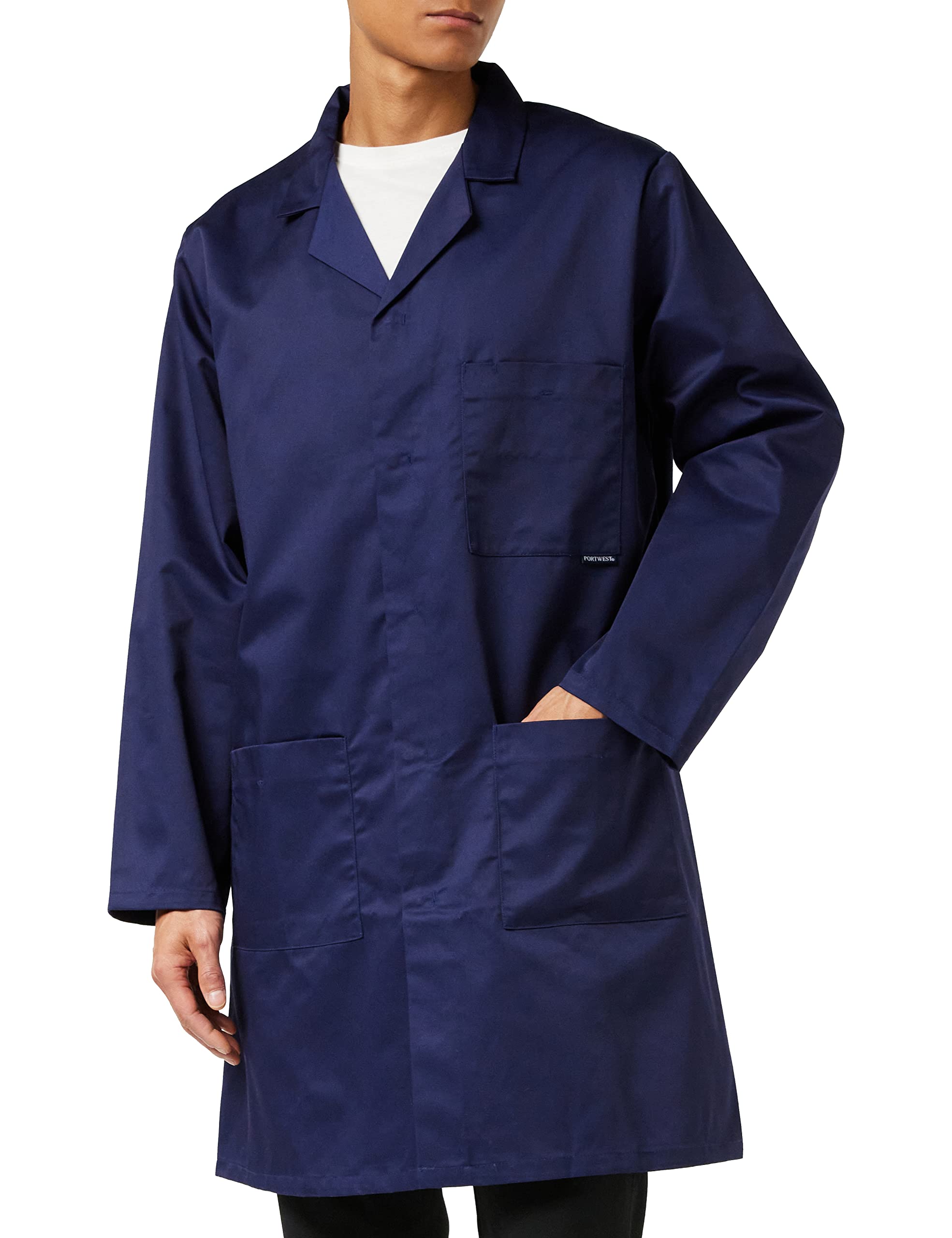 Portwest Standard Coat 2852 - Waterproof Work Jacket for Men & Women | Heavy Duty Outdoor Raincoat with Reflective Strips | Ideal for Construction, Hiking & Bad Weather Protection