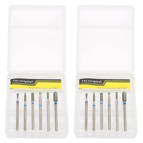 Professional Nail Drill Bits Kit - 12PCS Nail Grinder Bits for Acrylic & Gel Nails - Electric Nail File Accessories for Home Manicure & Pedicure - Perfect for DIY Nail Art & Salon Use