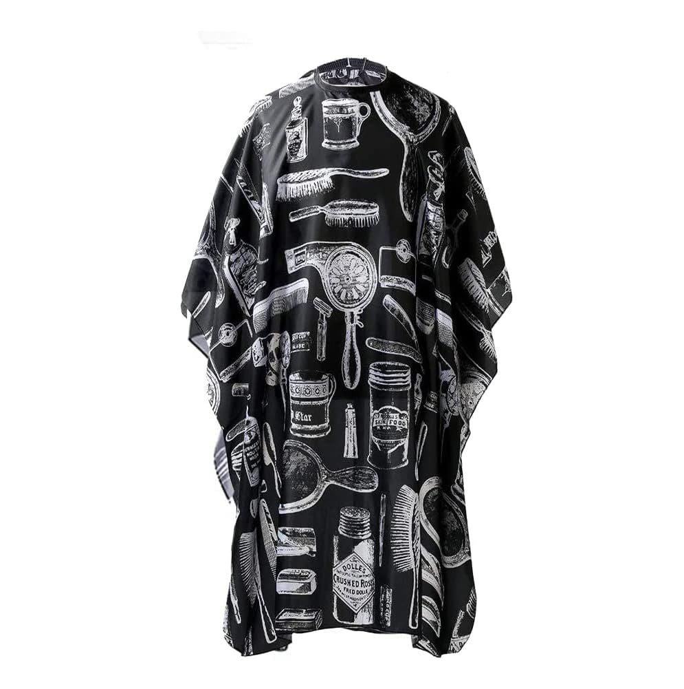 Professional Waterproof Salon Cape with Snap Closure - Hair Cutting Barber Apron for Stylists & Salons | Durable & Printed Salon Accessories for Haircuts, Coloring & Styling