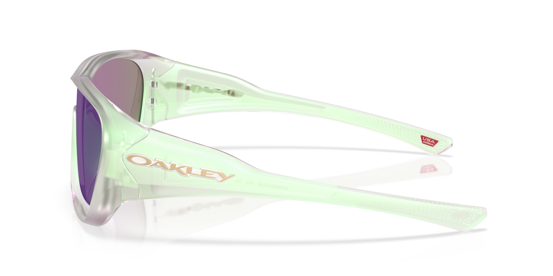 DE LA SALLE Light Matte Jade Opline Sunglasses with Prizm Jade Lens - Polarized Sports & Outdoor Activities for Running, Cycling, and Driving