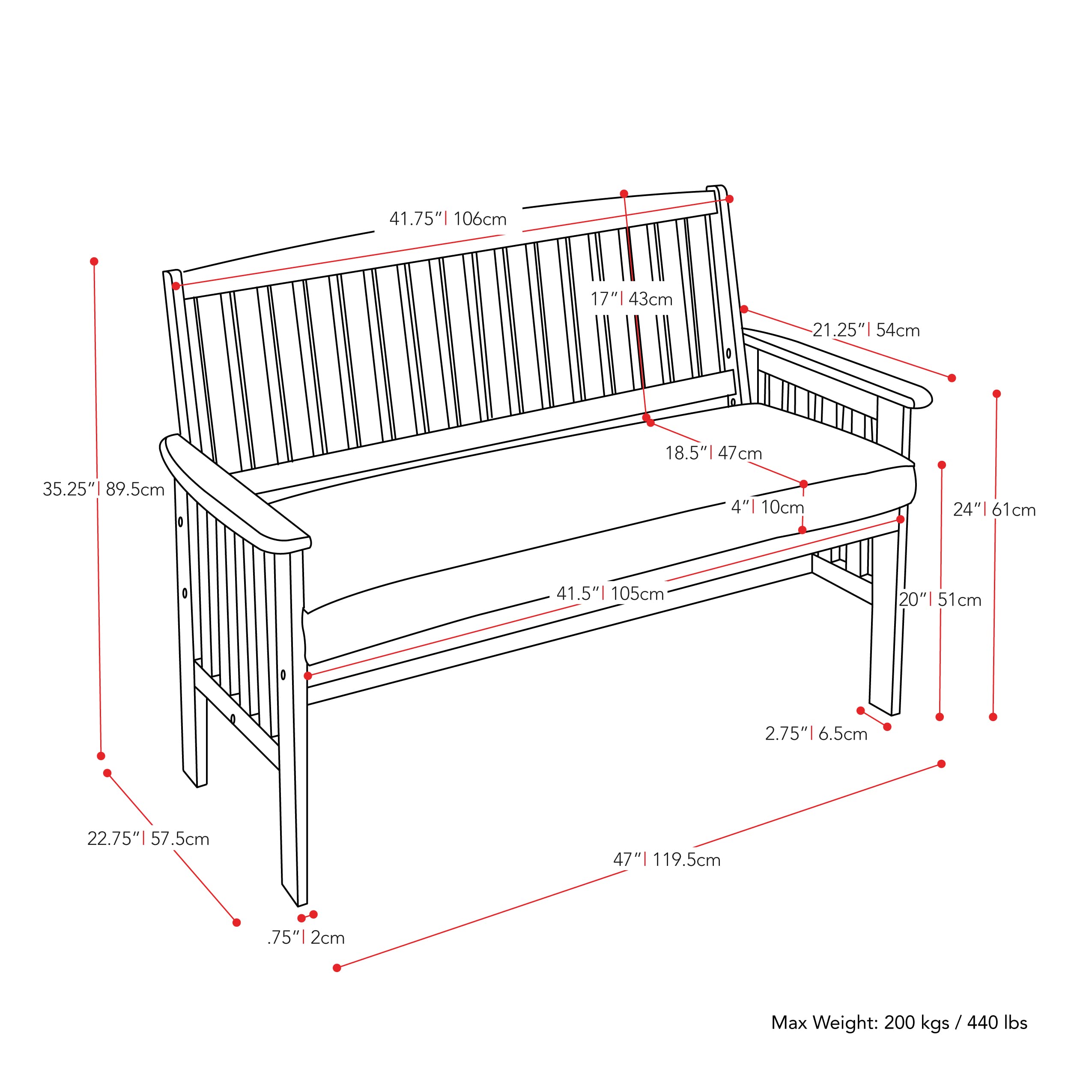 CorLiving 4-Piece Outdoor Set - White Washed Wood Patio Furniture for Garden & Backyard